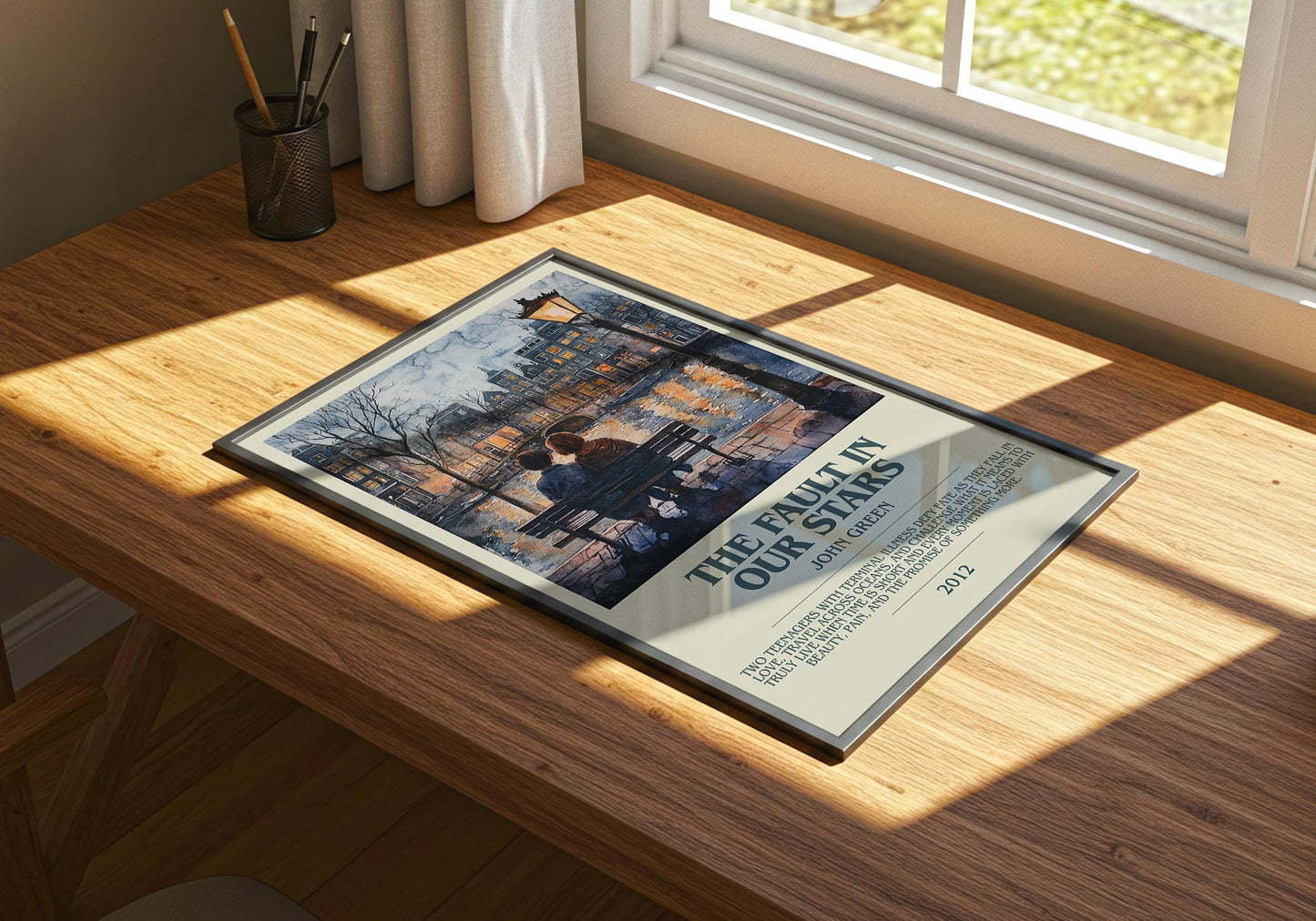 The Fault In Our Stars by John Green | Descriptive Book Poster | Modern