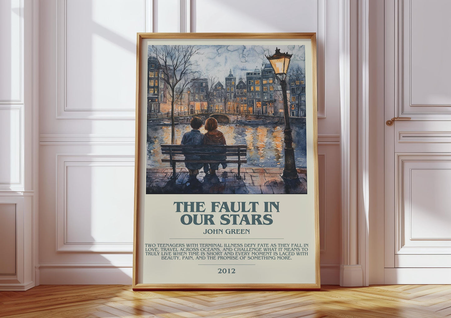 The Fault In Our Stars by John Green | Descriptive Book Poster | Modern