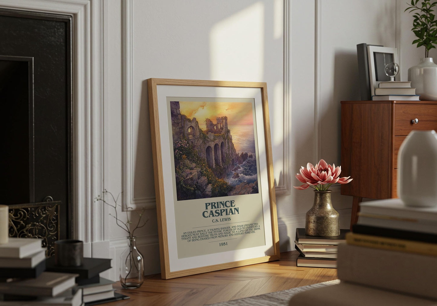 Prince Caspian by C.S. Lewis | Descriptive Book Poster | Modern