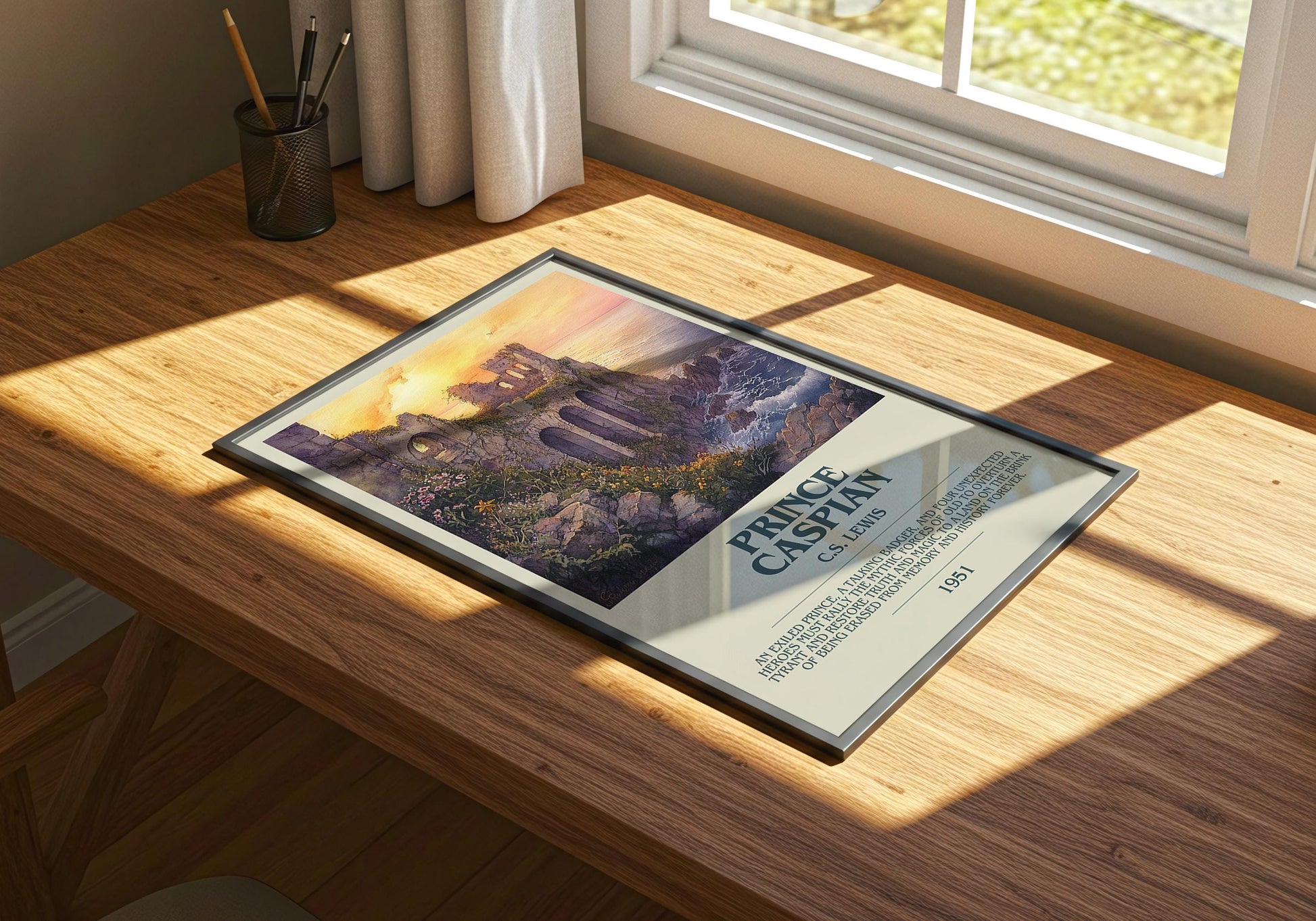 Prince Caspian by C.S. Lewis | Descriptive Book Poster | Modern