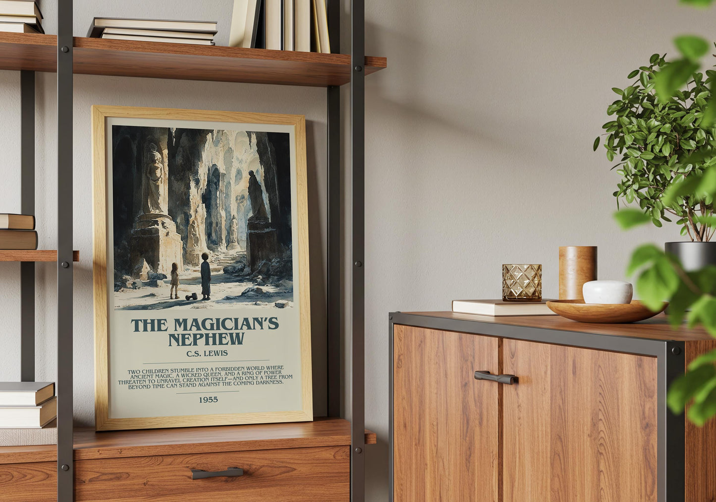The Magicians Nephew by C.S. Lewis | Descriptive Book Poster | Modern