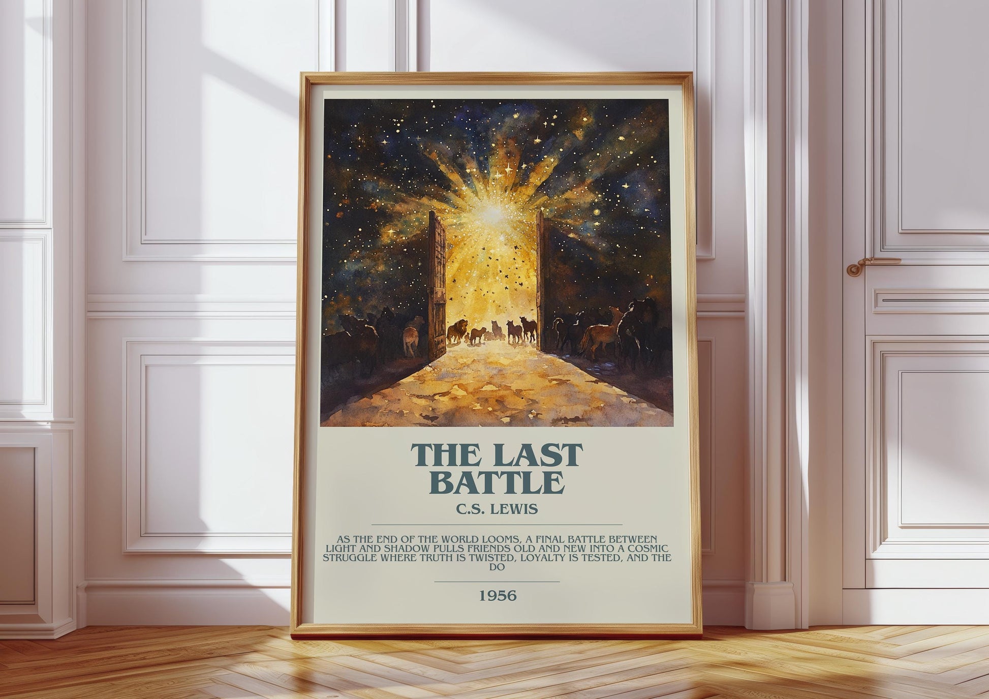The Last Battle by C.S. Lewis | Descriptive Book Poster | Modern