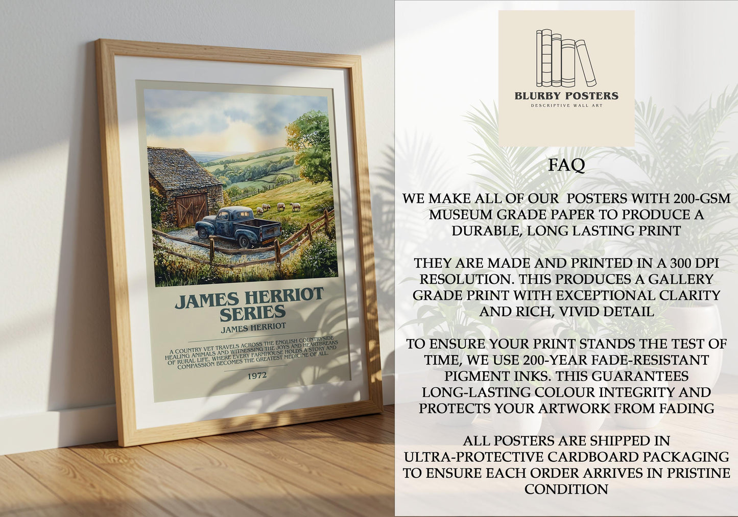 James Herriot Series by James Herriot | Descriptive Book Poster | Modern