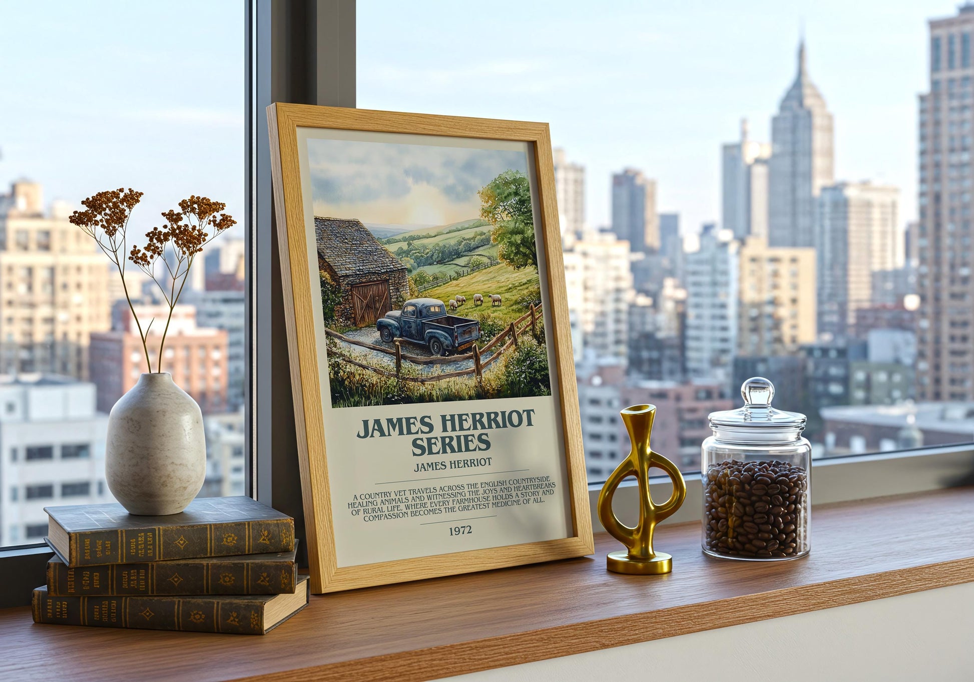 James Herriot Series by James Herriot | Descriptive Book Poster | Modern