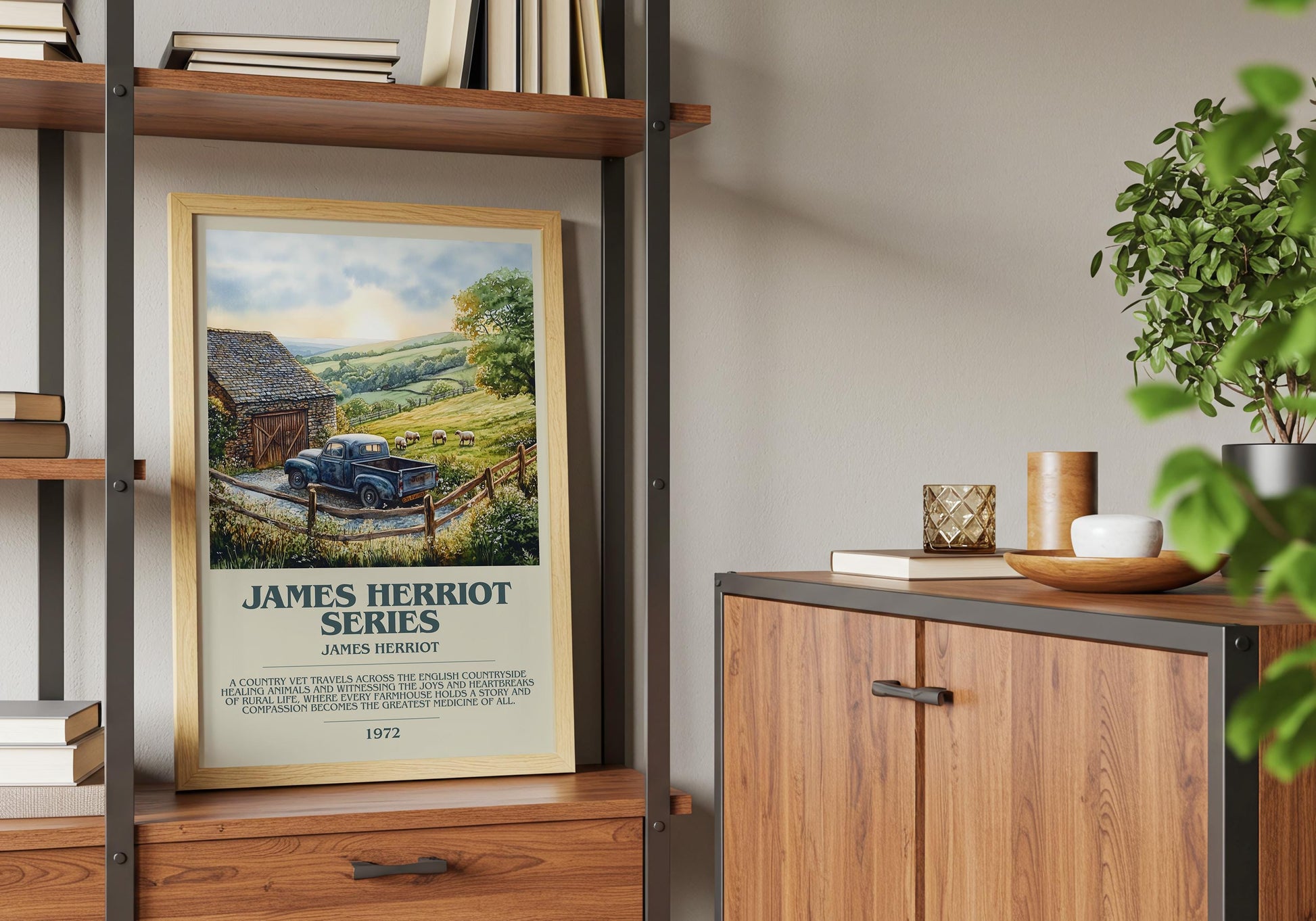 James Herriot Series by James Herriot | Descriptive Book Poster | Modern