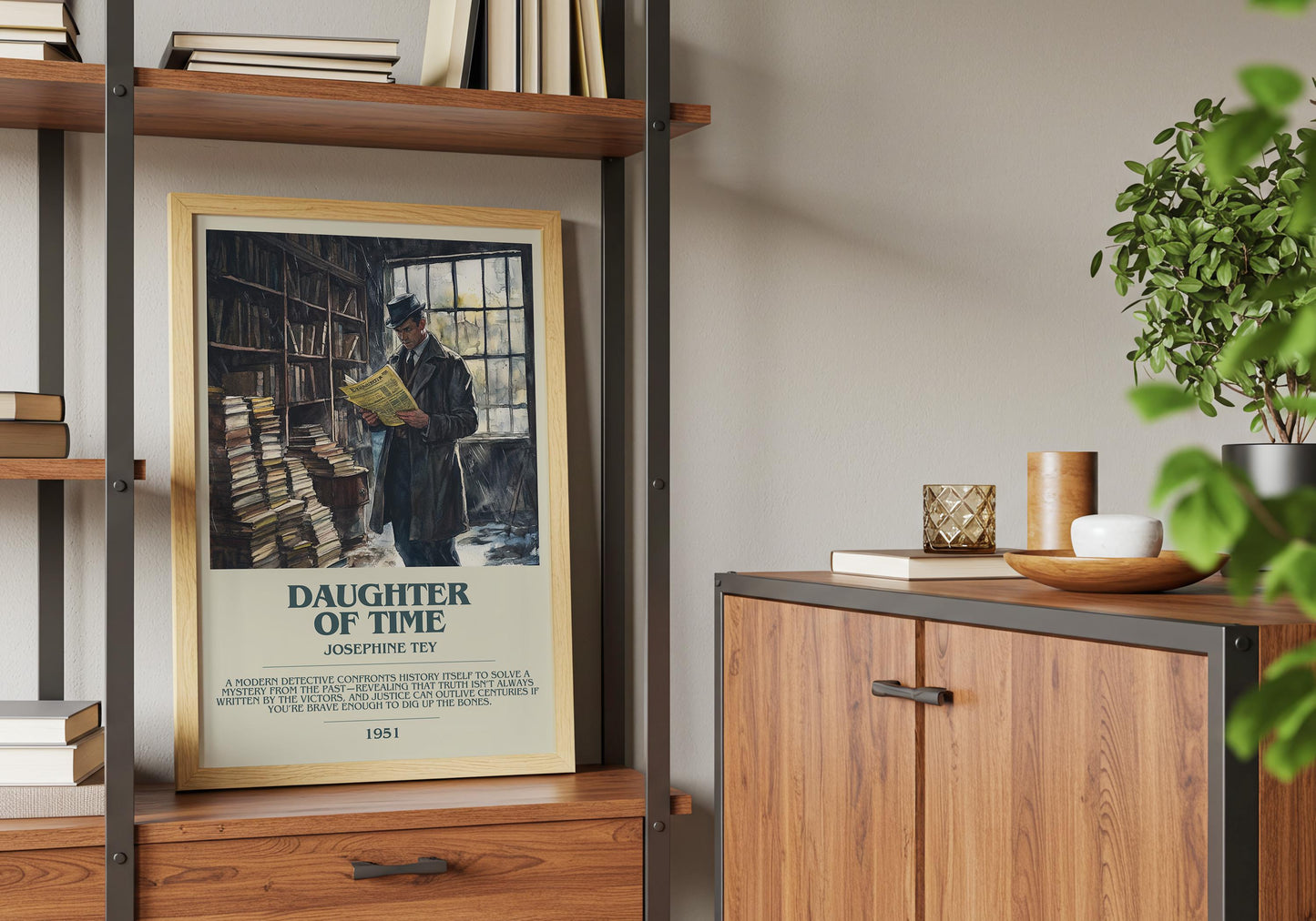 Daughter Of Time by Josephine Tey | Descriptive Book Poster | Modern