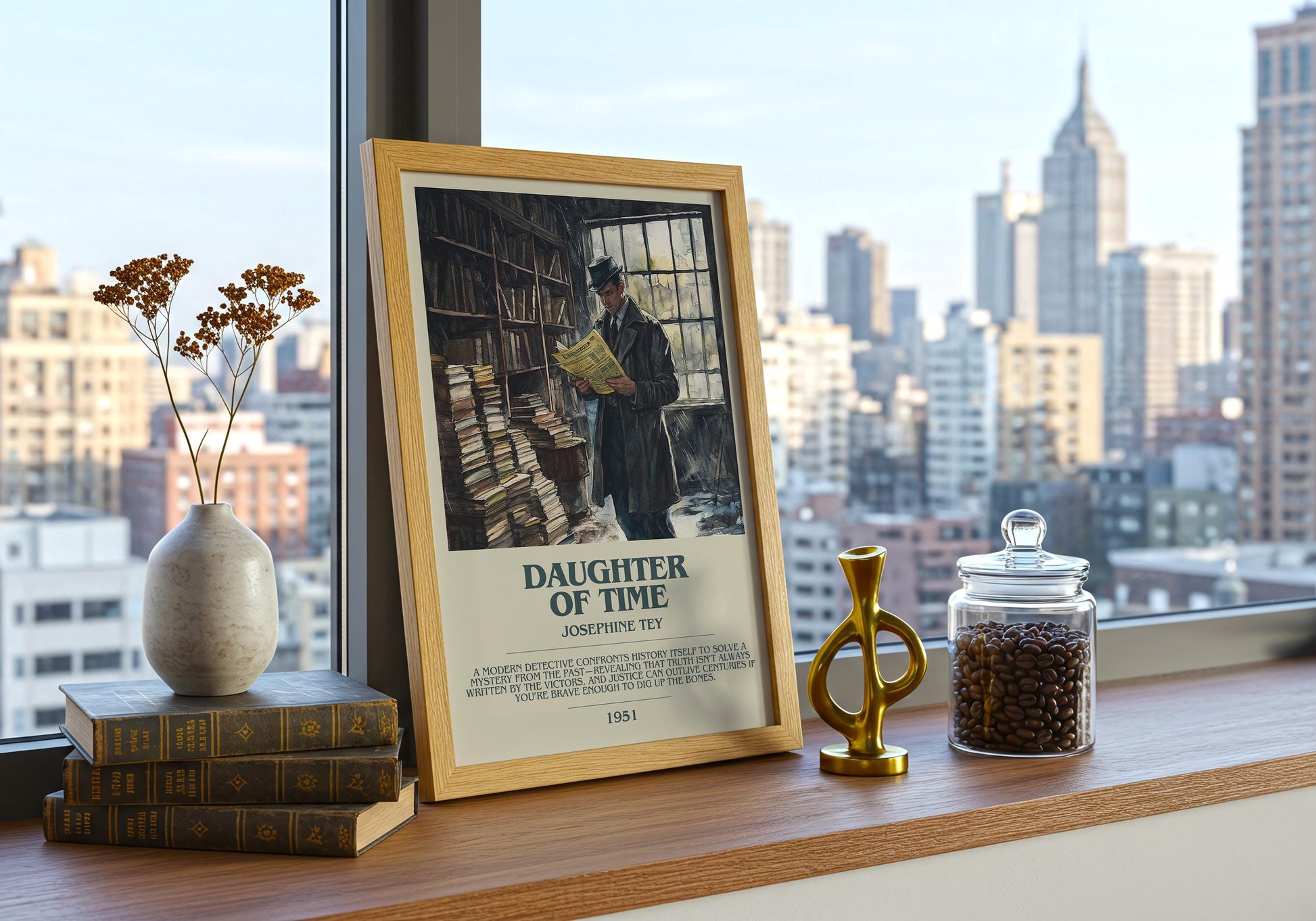 Daughter Of Time by Josephine Tey | Descriptive Book Poster | Modern