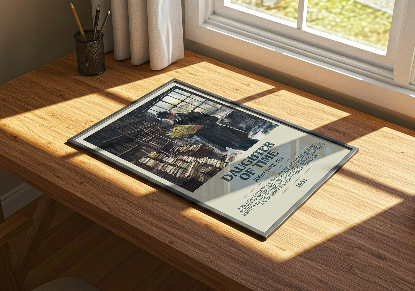 Daughter Of Time by Josephine Tey | Descriptive Book Poster | Modern