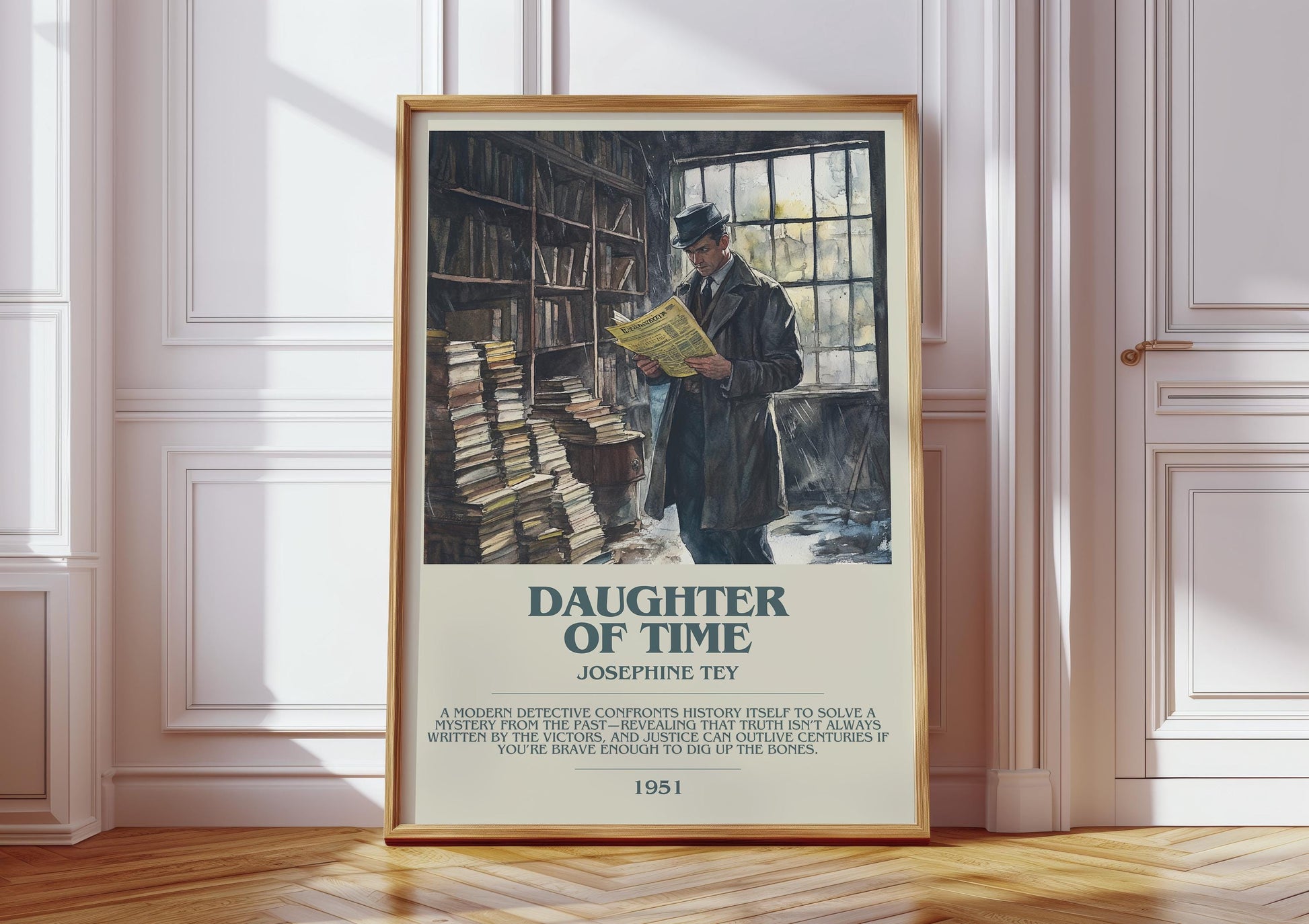 Daughter Of Time by Josephine Tey | Descriptive Book Poster | Modern