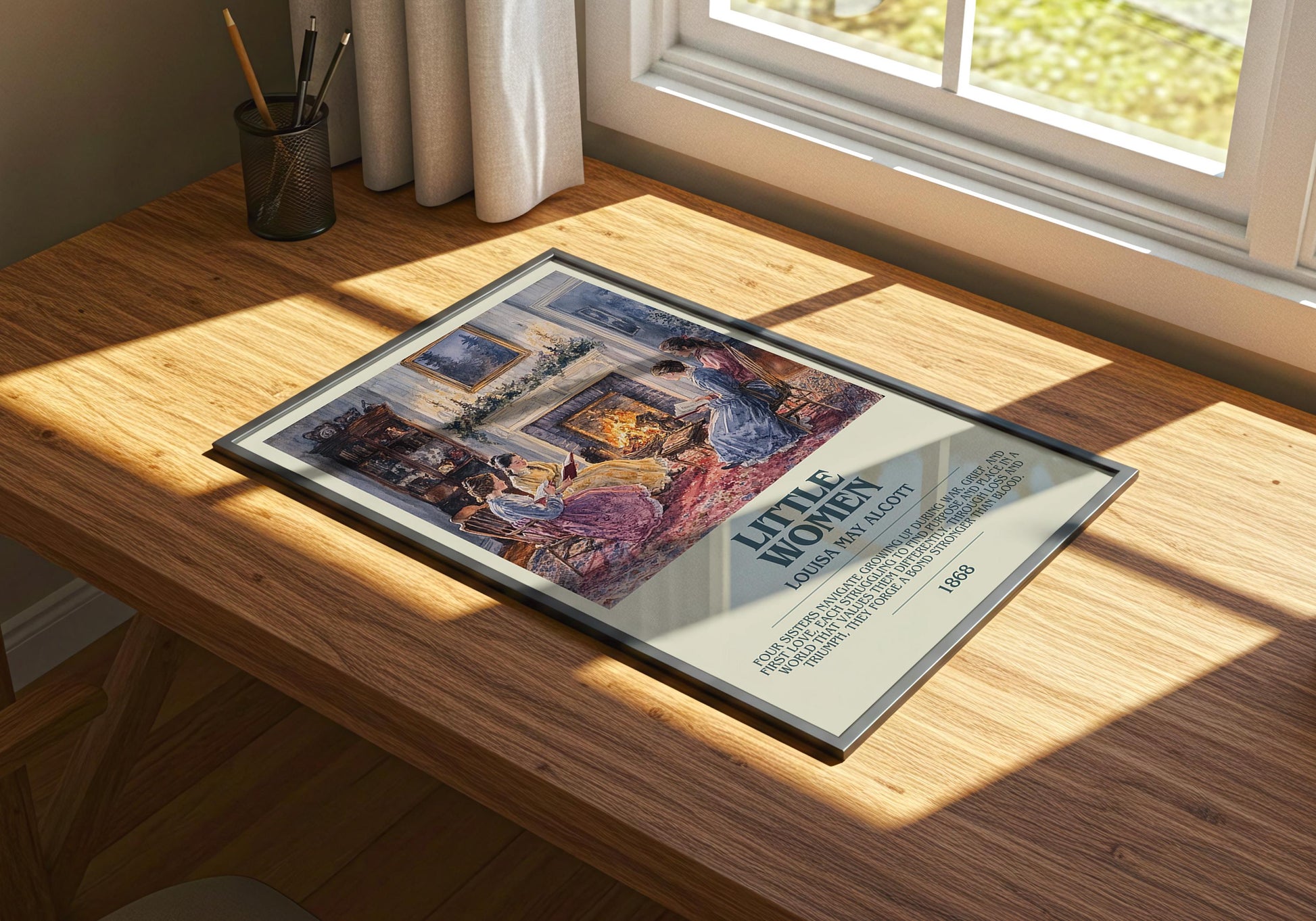 Little Women by Louisa May Alcott | Descriptive Book Poster | Modern