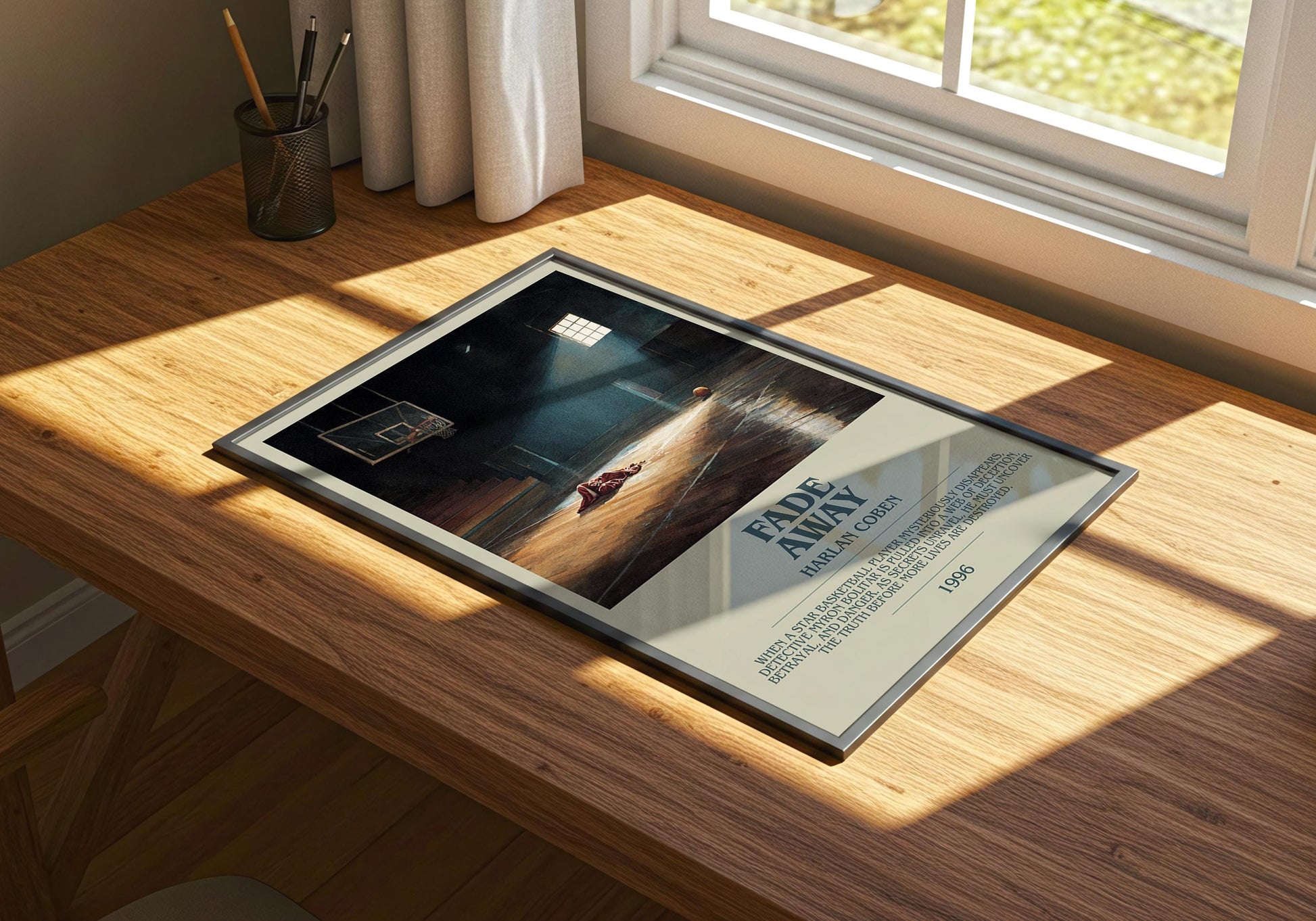 Fade Away by Harlan Coben | Descriptive Book Poster | Modern