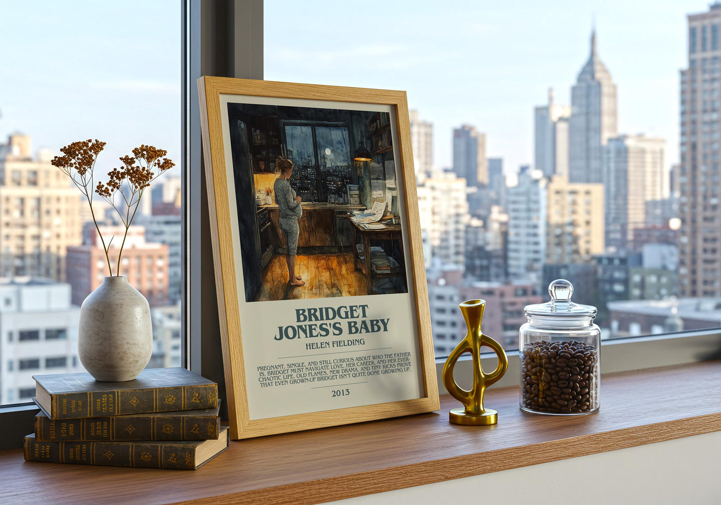 Bridget Jones's Baby by Helen Fielding | Descriptive Book Poster | Modern