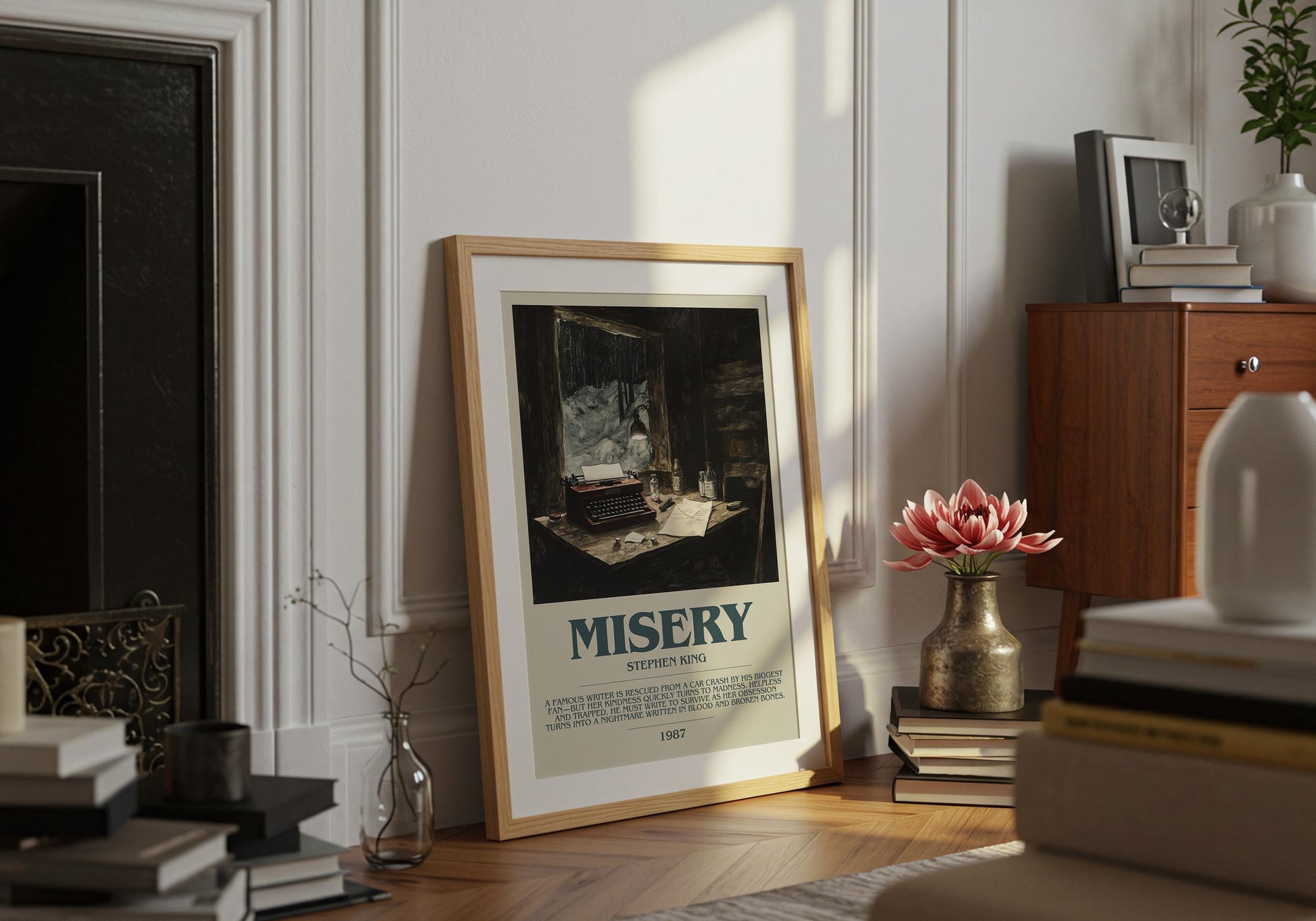 Misery by Stephen King | Descriptive Book Poster | Modern