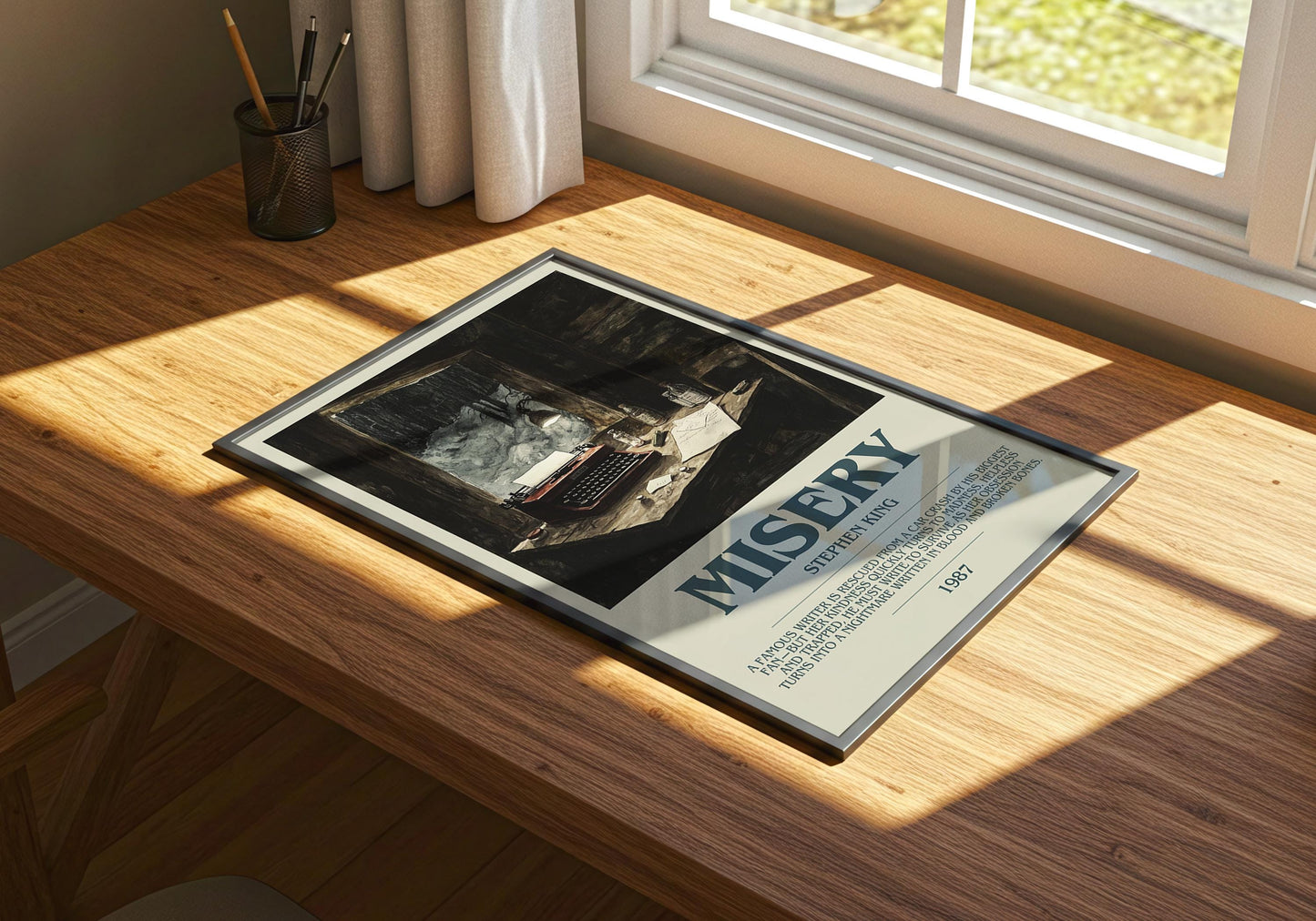 Misery by Stephen King | Descriptive Book Poster | Modern