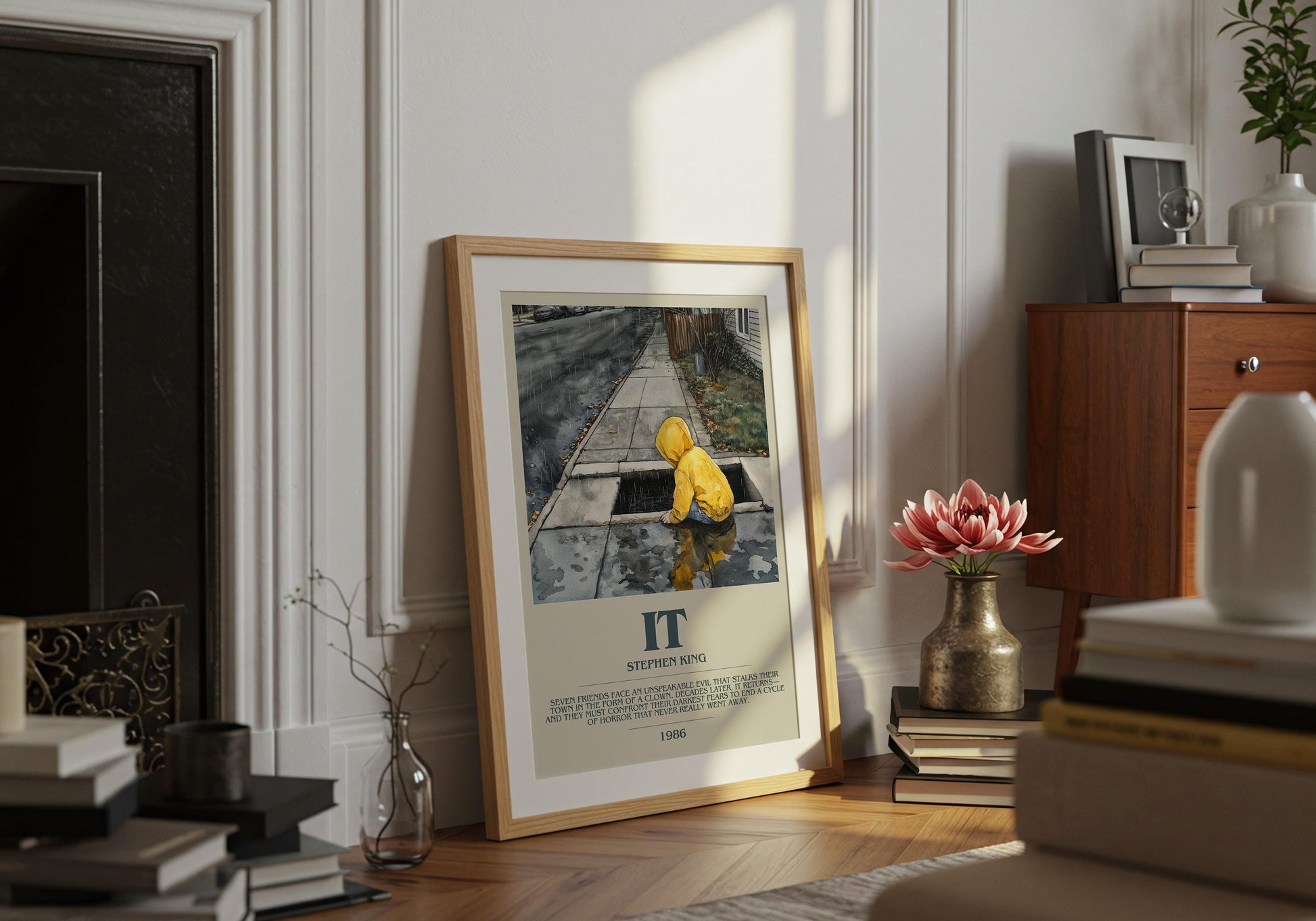 IT by Stephen King | Descriptive Book Poster | Modern