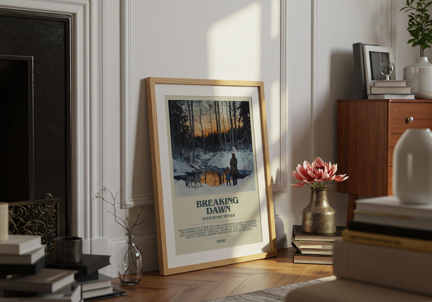 Breaking Dawn by Stephanie Meyer | Descriptive Book Poster | Modern