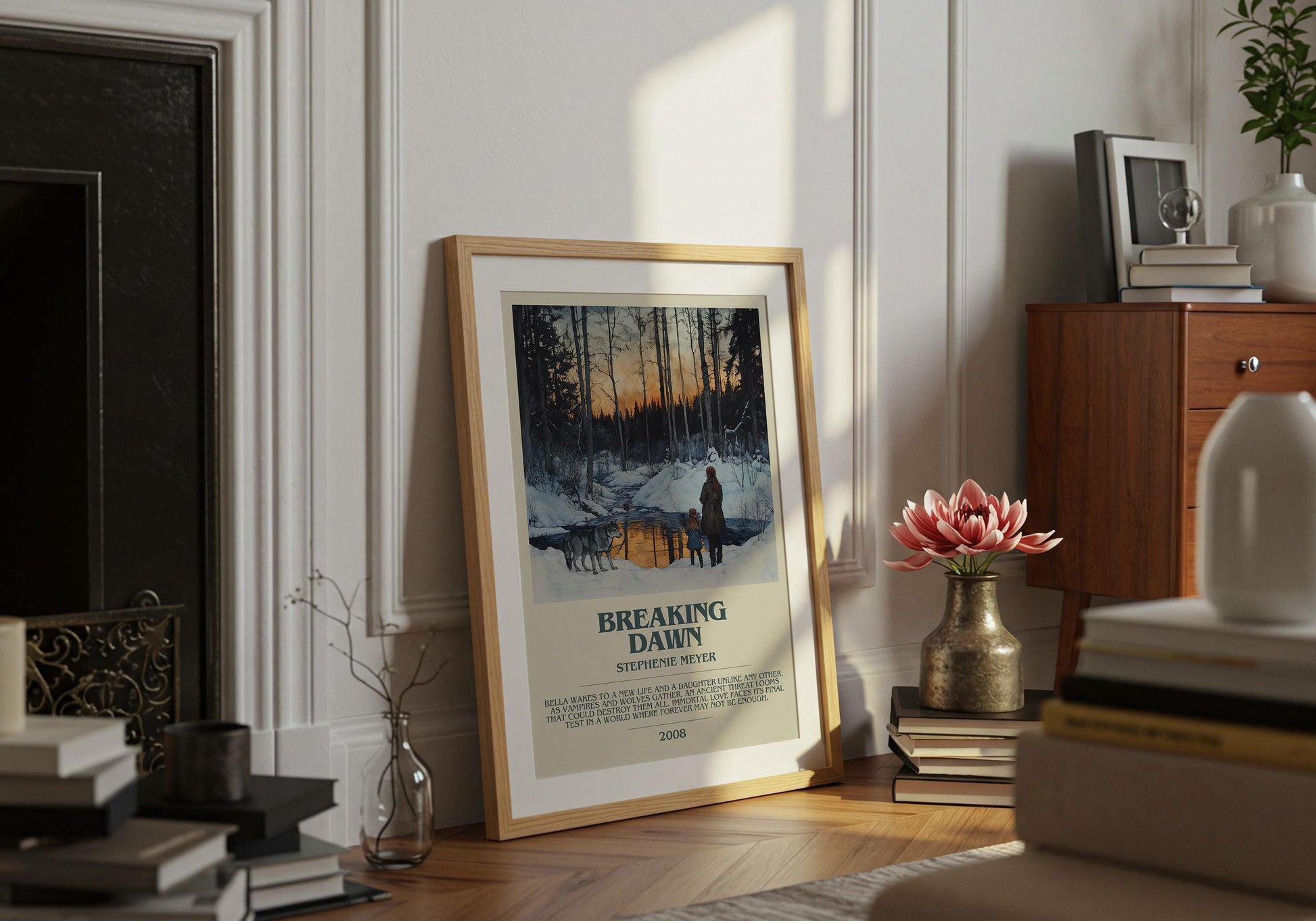 Breaking Dawn by Stephanie Meyer | Descriptive Book Poster | Modern