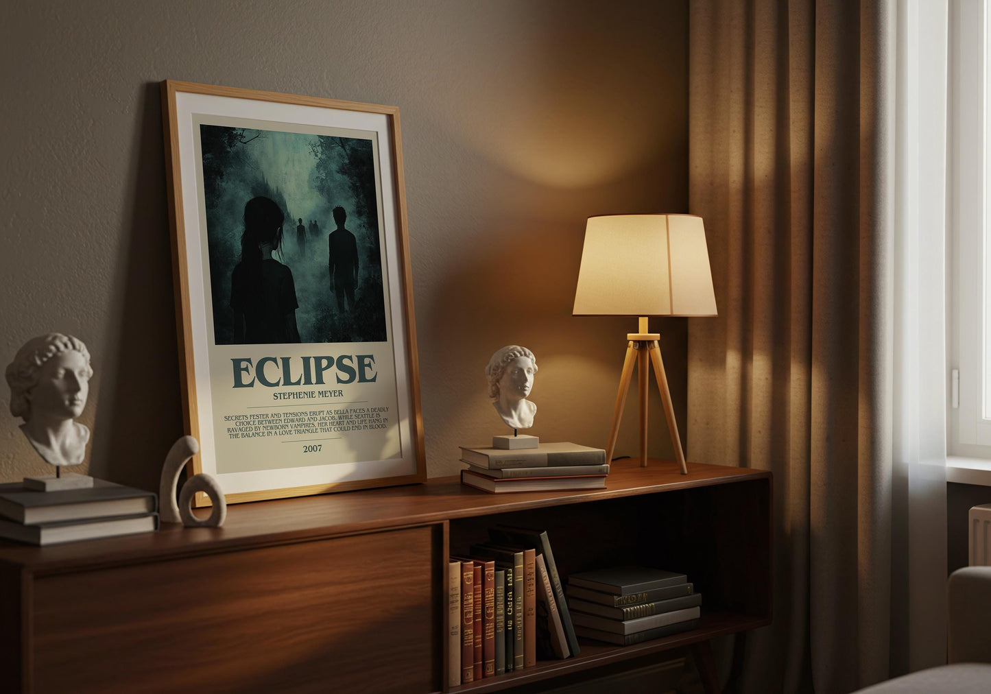 Eclipse by Stephanie Meyer | Descriptive Book Poster | Modern