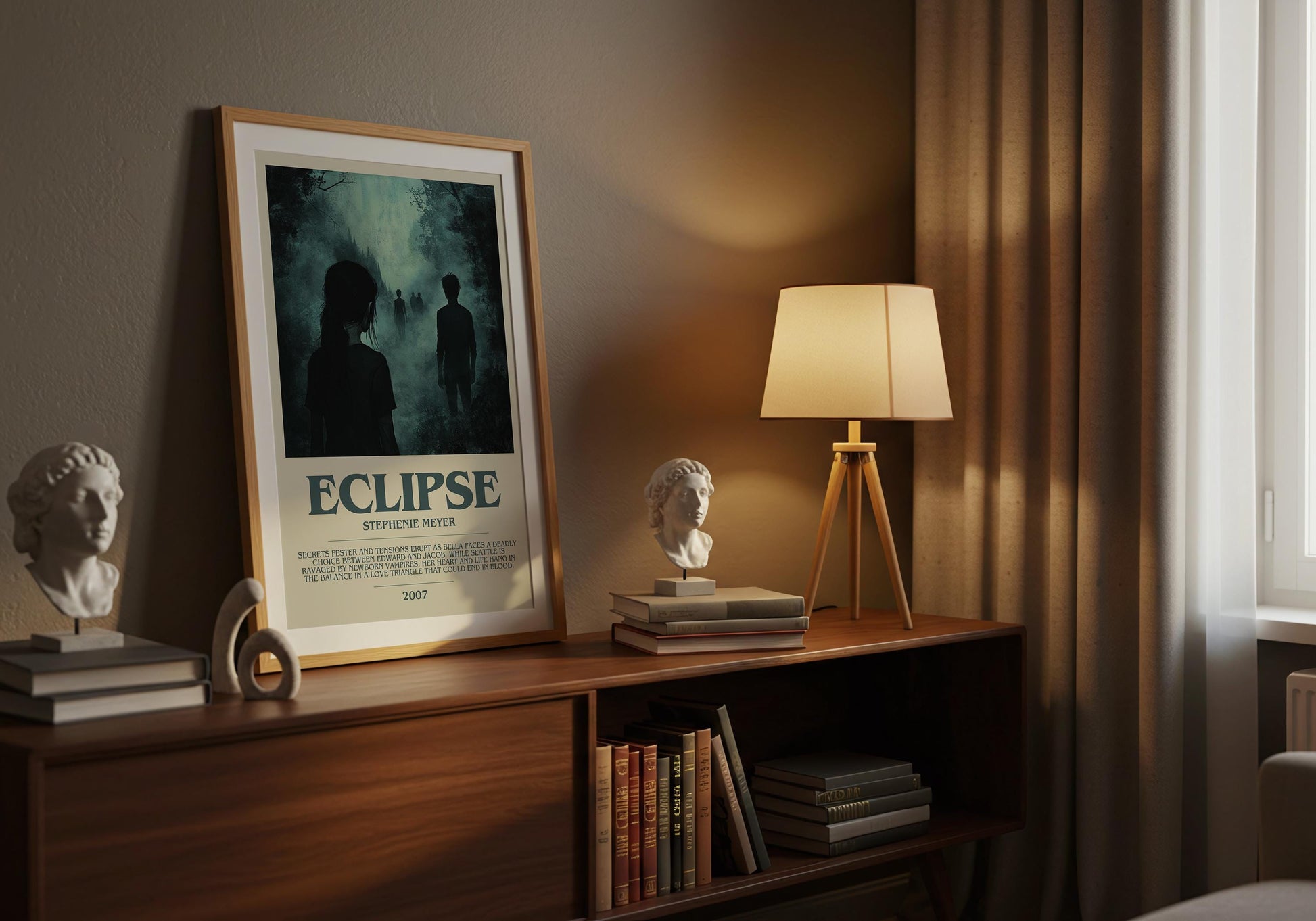 Eclipse by Stephanie Meyer | Descriptive Book Poster | Modern