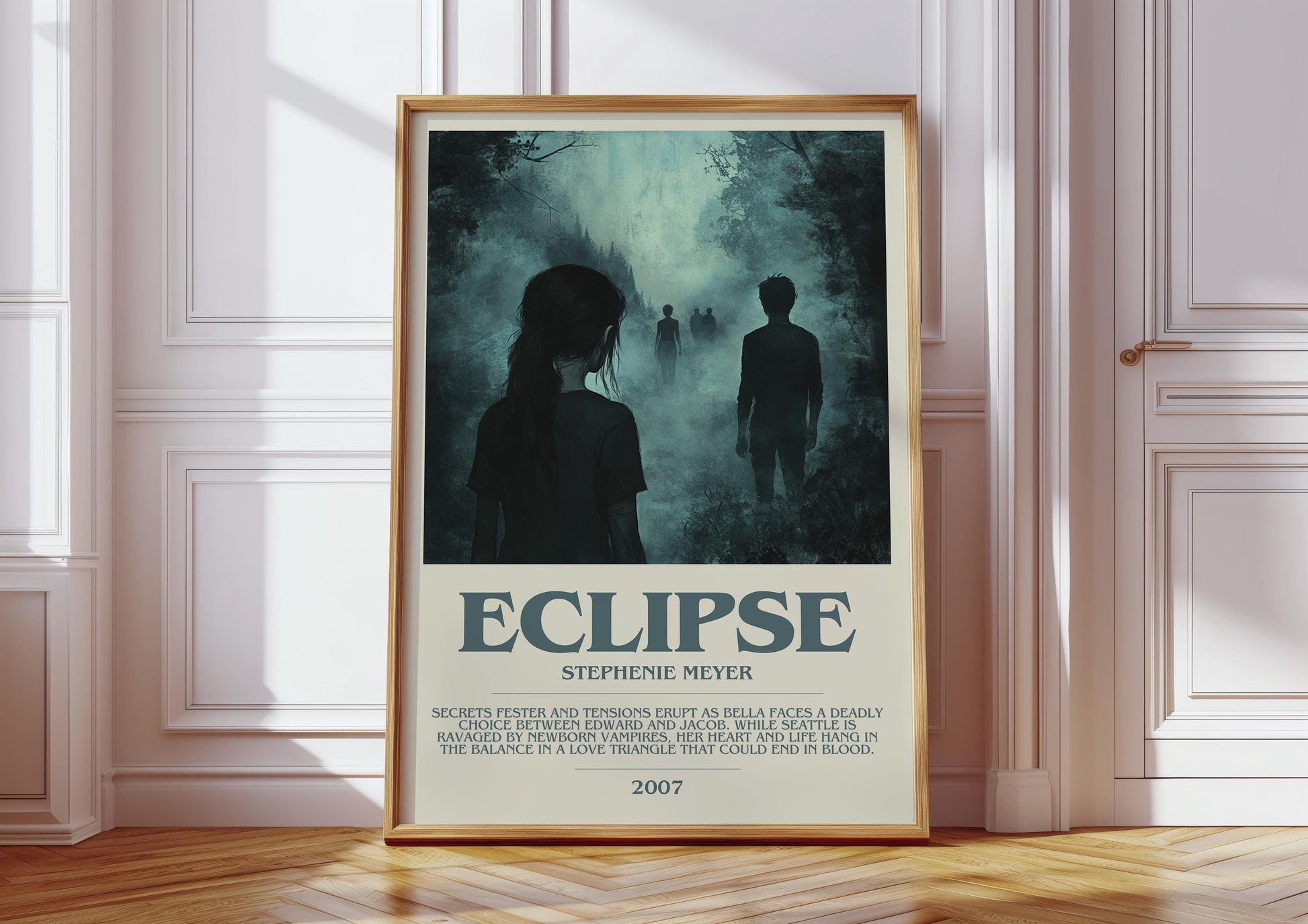 Eclipse by Stephanie Meyer | Descriptive Book Poster | Modern