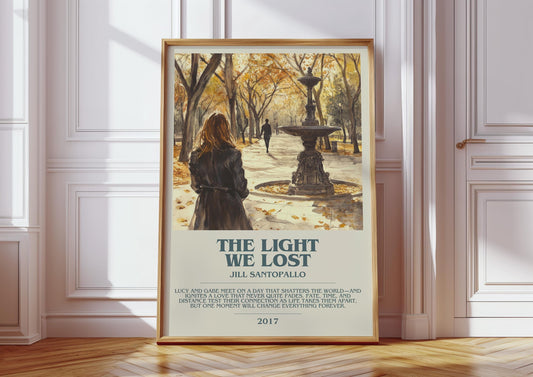 The Light We Lost by Jill Santopallo | Descriptive Book Poster | Modern