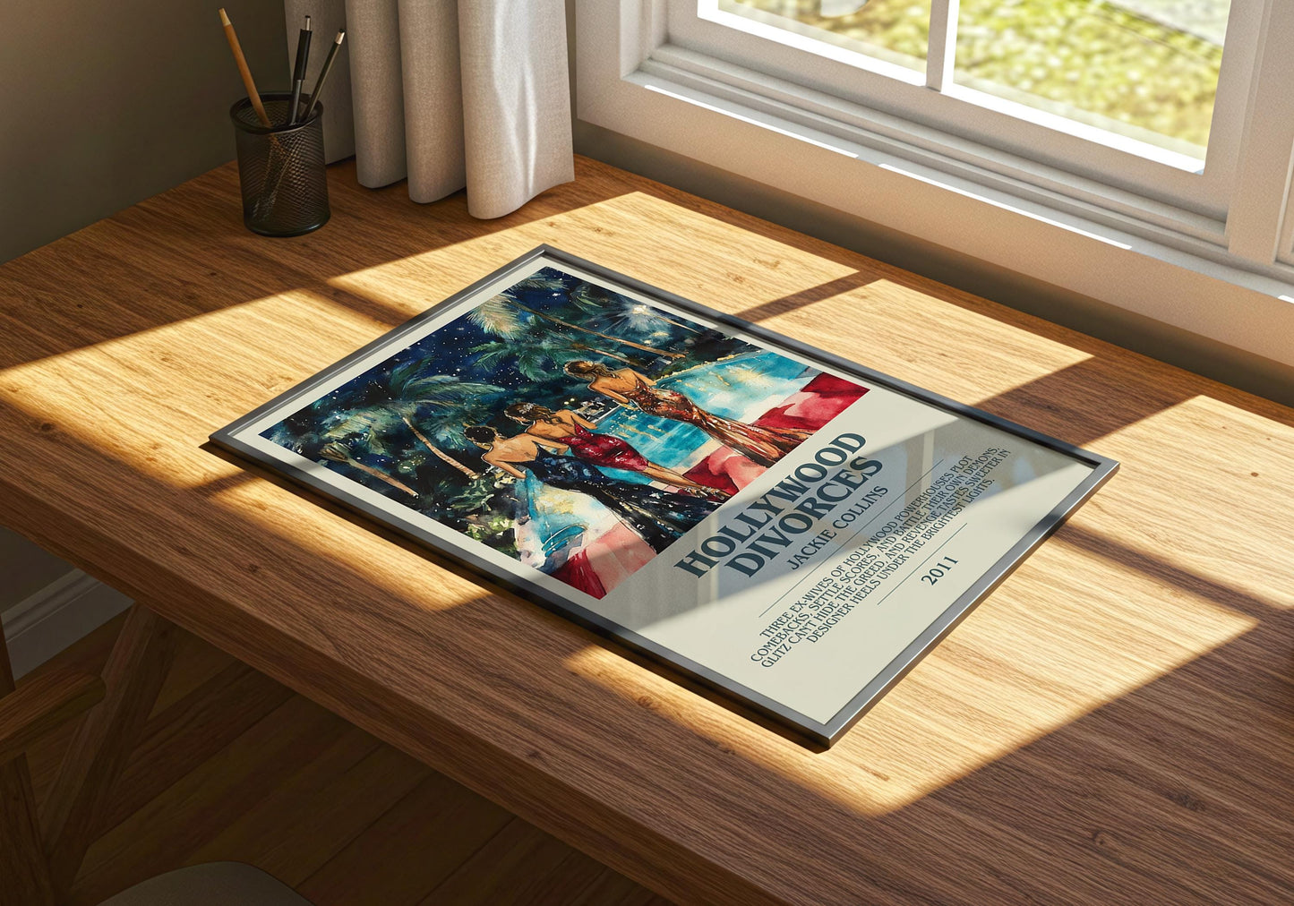 Hollywood Divorces by Jackie Collins | Descriptive Book Poster | Modern