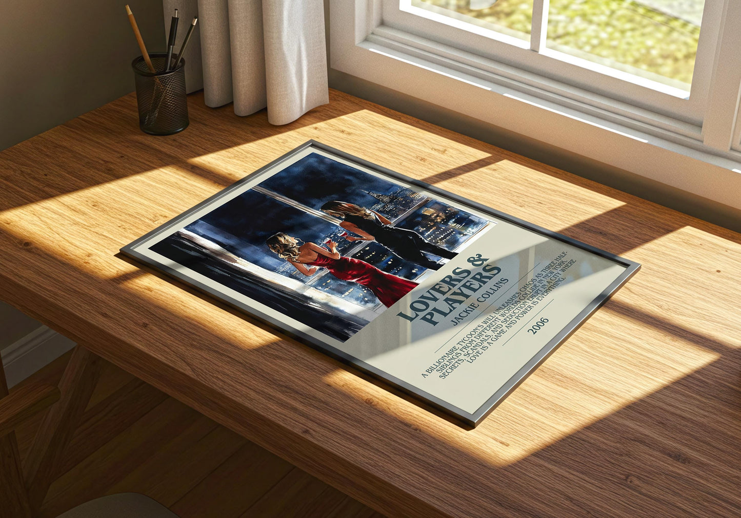 Lovers and Players by Jackie Collins | Descriptive Book Poster | Modern