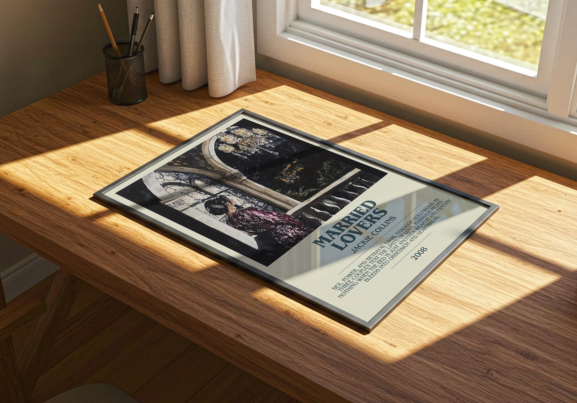 Married Lovers by Jackie Collins | Descriptive Book Poster | Modern