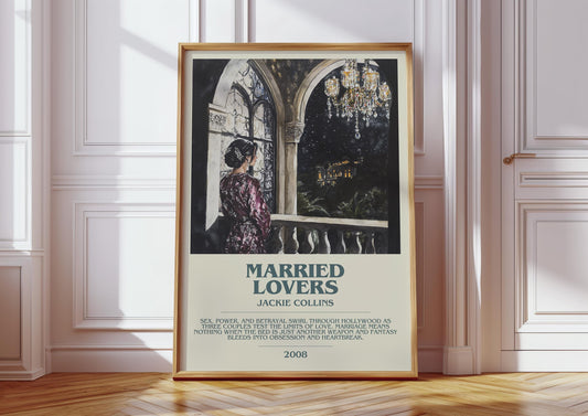 Married Lovers by Jackie Collins | Descriptive Book Poster | Modern