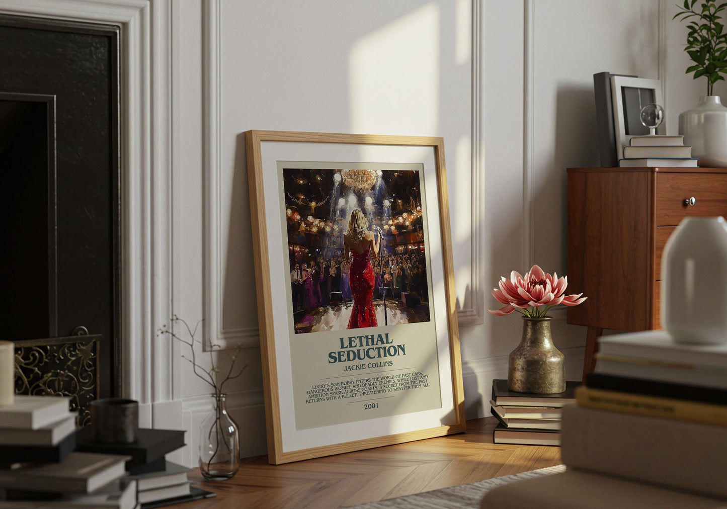 Lethal Seduction by Jackie Collins | Descriptive Book Poster | Modern