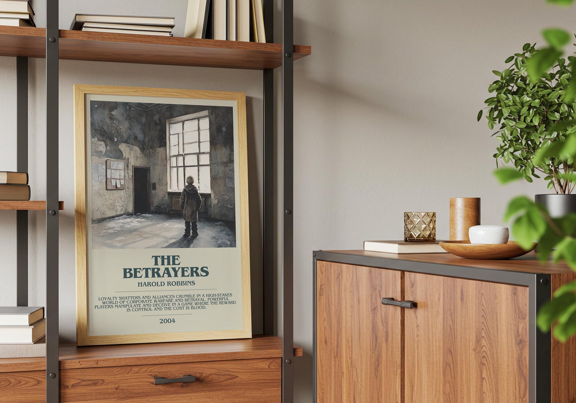 The Betrayers by Harold Robbins | Descriptive Book Poster | Modern