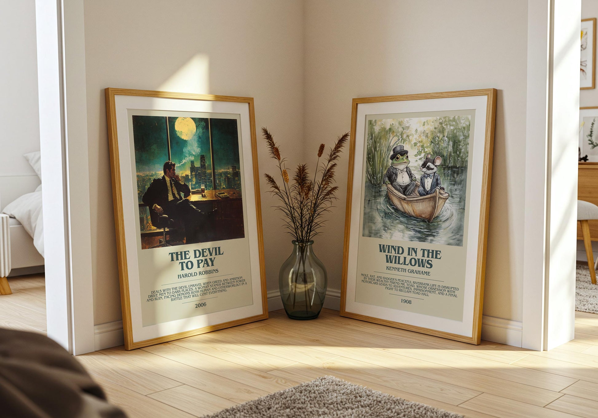 The Devil To Pay by Harold Robbins | Descriptive Book Poster | Modern