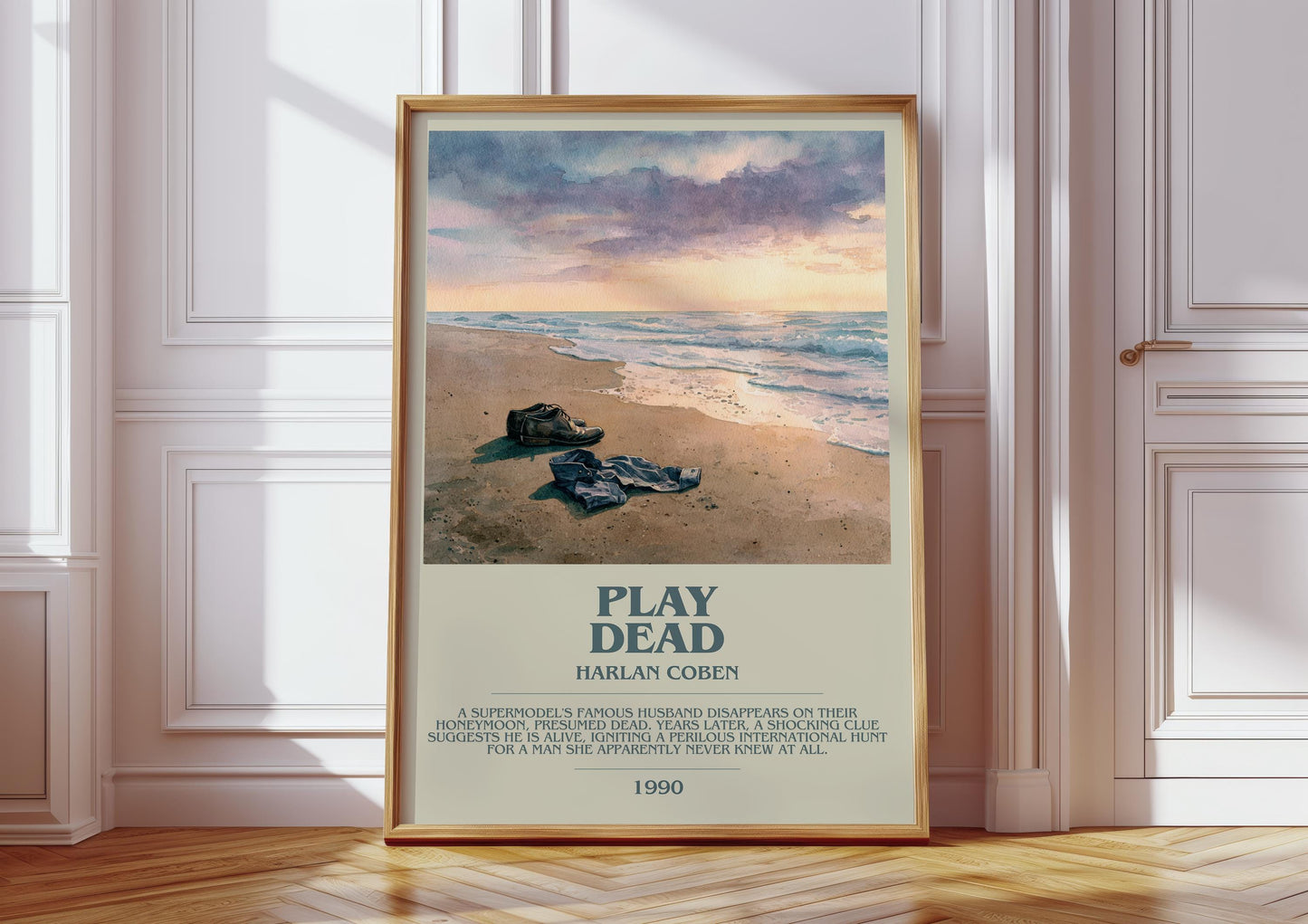 Play Dead by Harlan Coben | Descriptive Book Poster | Modern