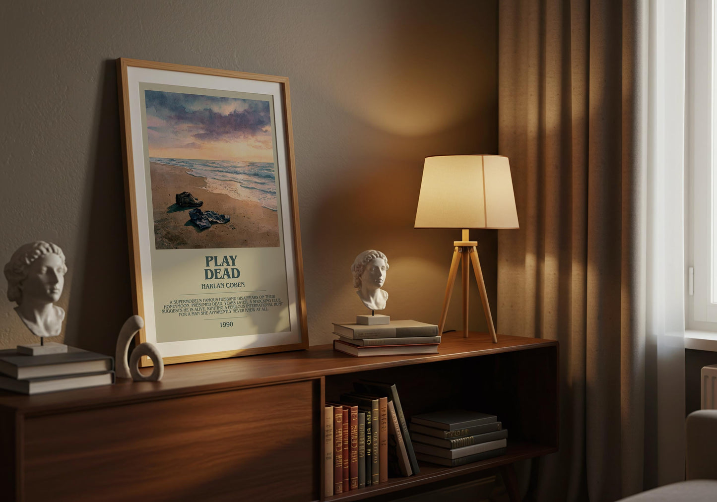 Play Dead by Harlan Coben | Descriptive Book Poster | Modern