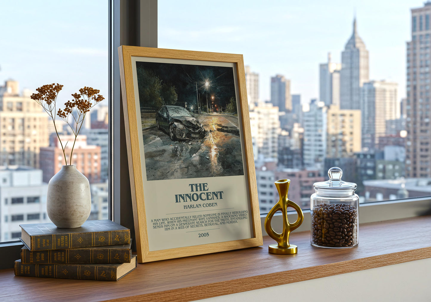 The Innocent by Harlan Coben | Descriptive Book Poster | Modern