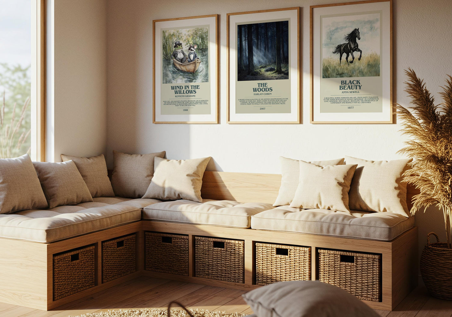 The Woods by Harlan Coben | Descriptive Book Poster | Modern