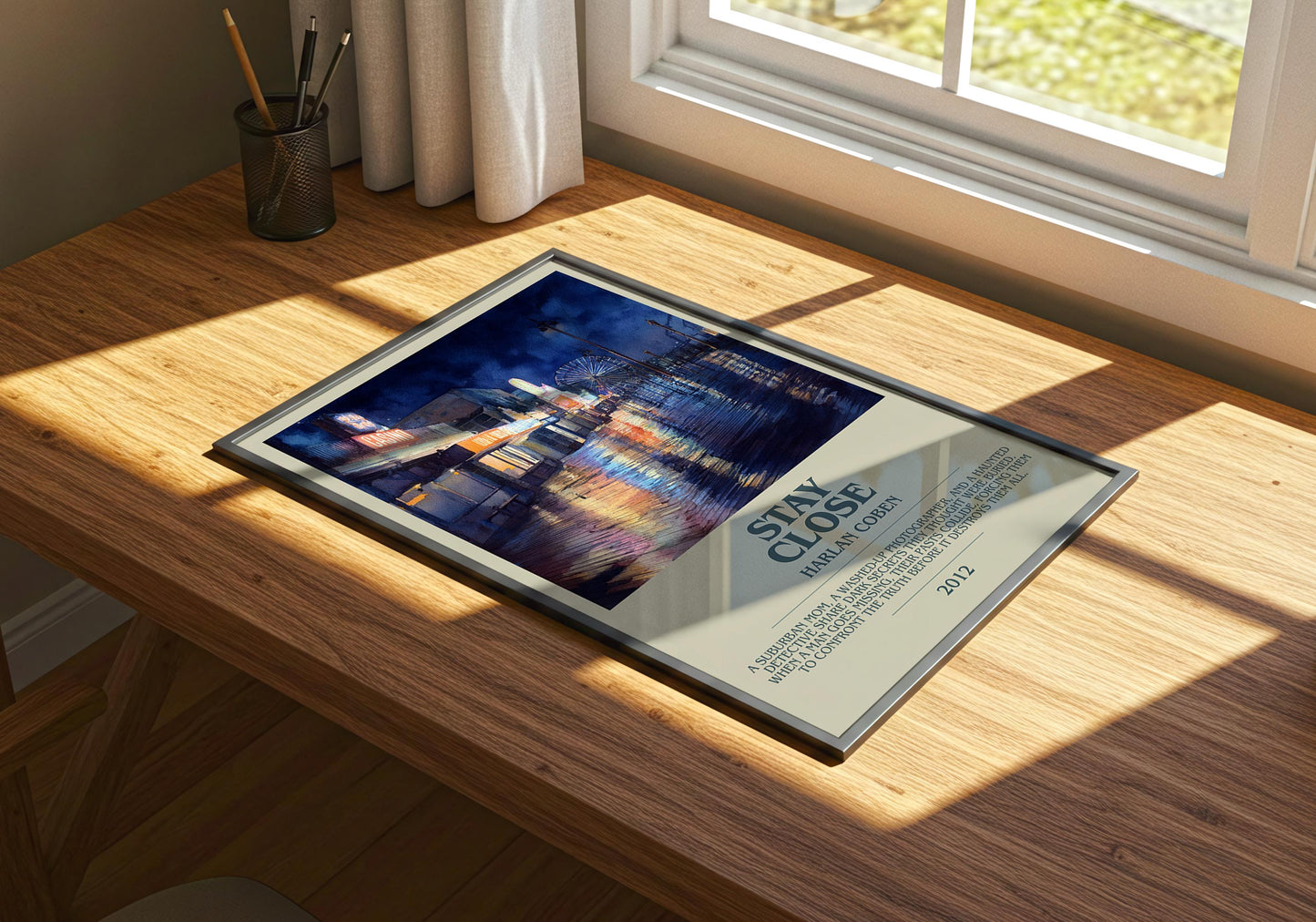 Stay Close by Harlan Coben | Descriptive Book Poster | Modern