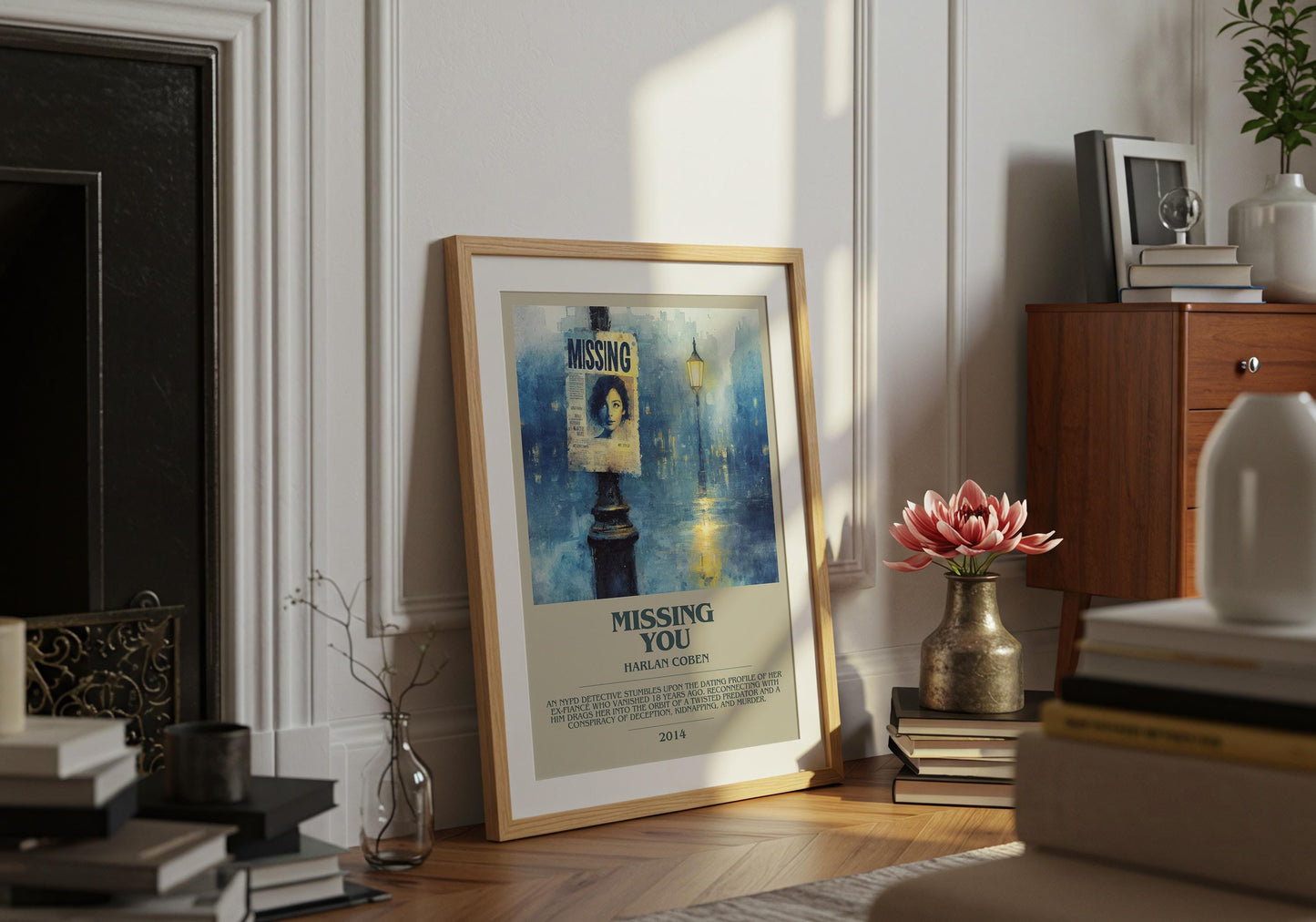 Missing You by Harlan Coben | Descriptive Book Poster | Modern