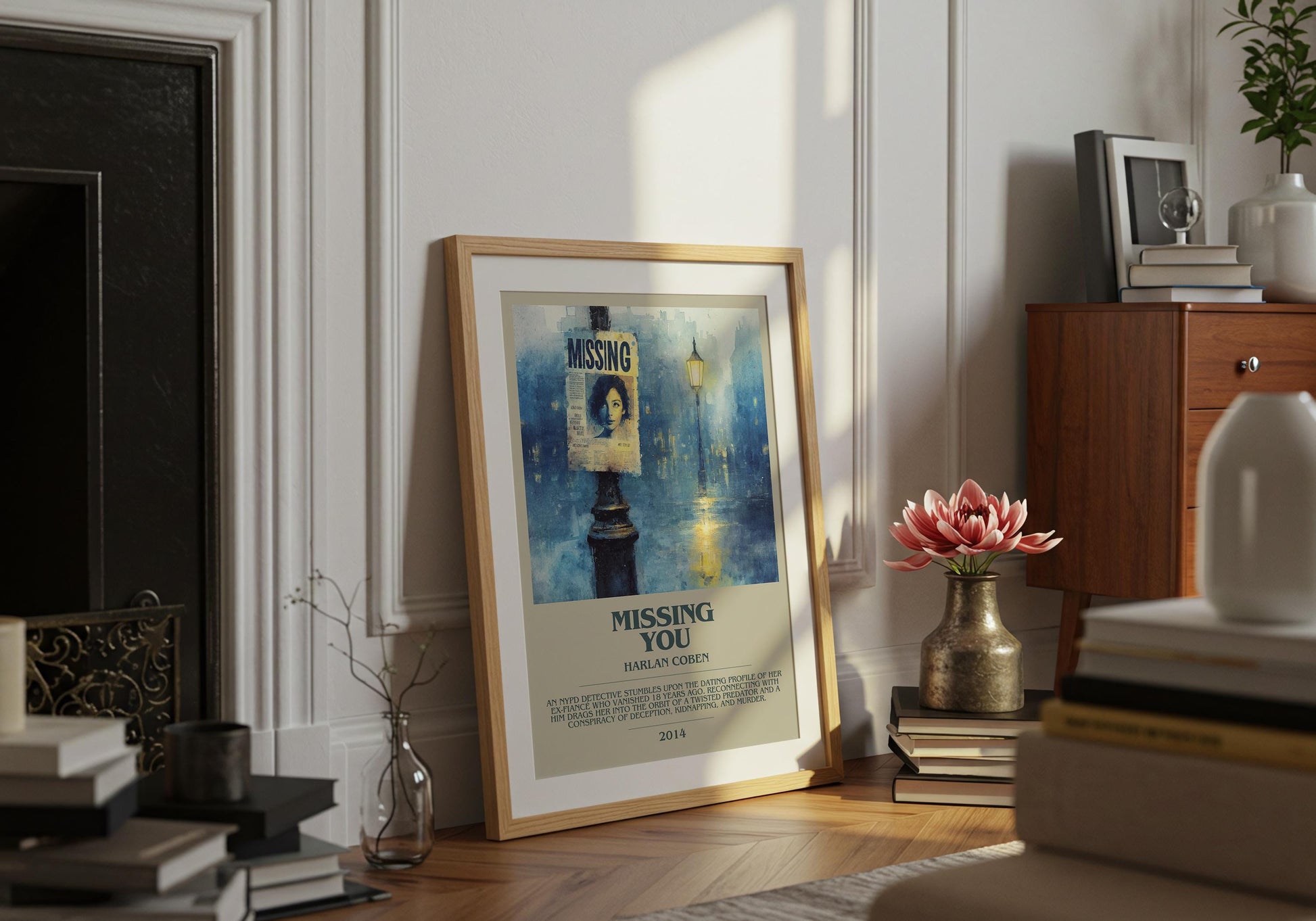 Missing You by Harlan Coben | Descriptive Book Poster | Modern