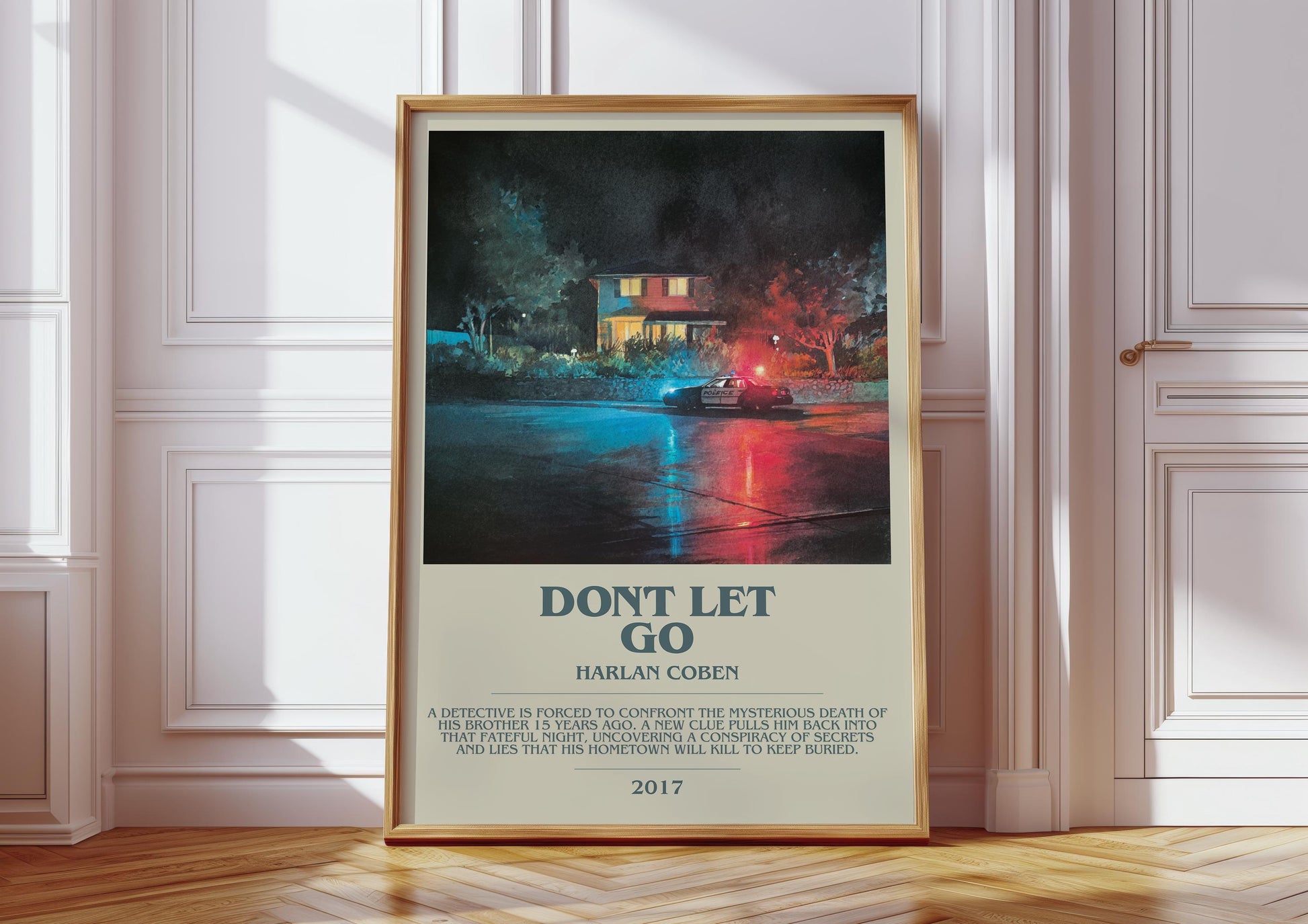 Don't Let Go by Harlan Coben | Descriptive Book Poster | Modern