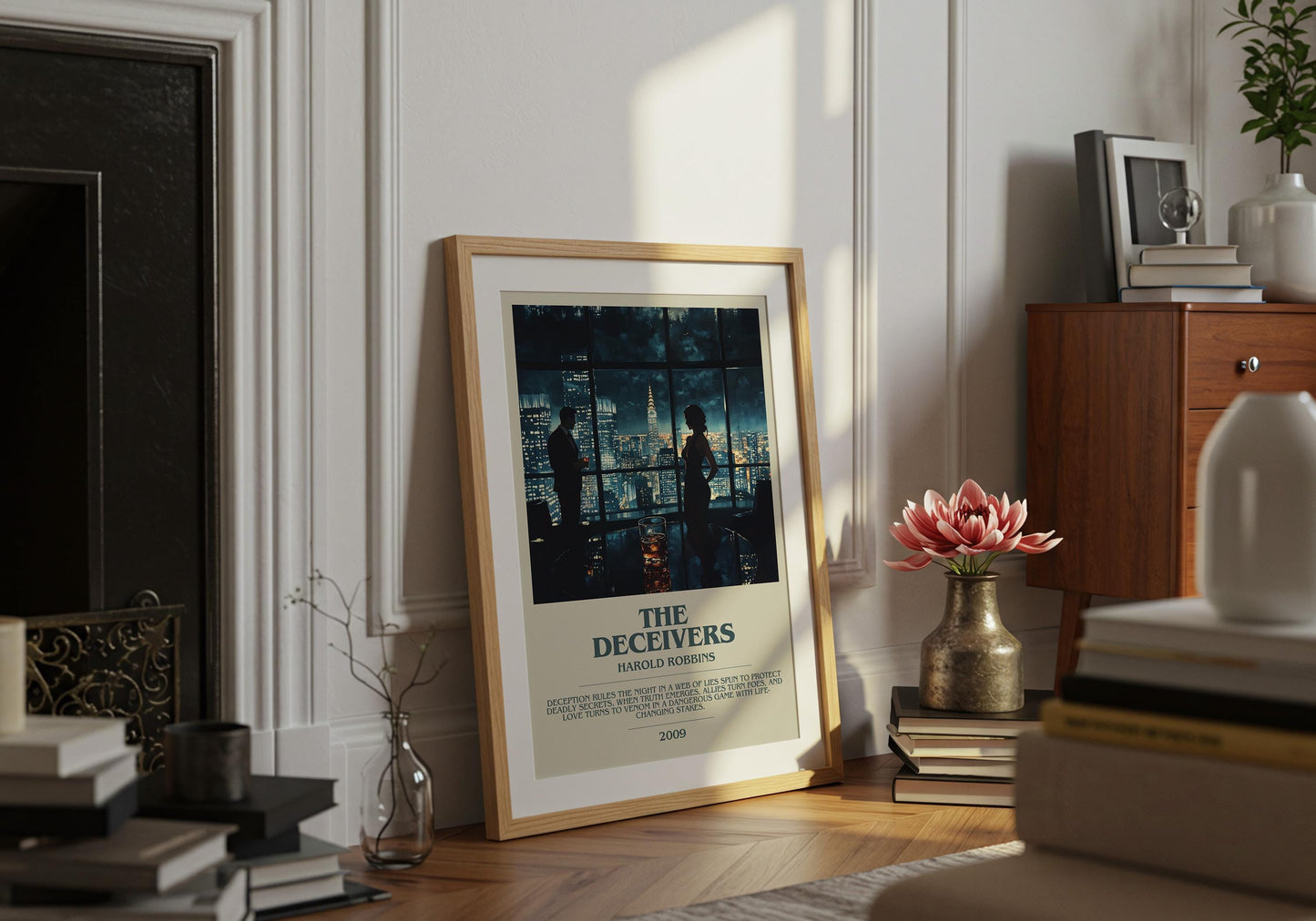 The Deceivers by Harold Robbins | Descriptive Book Poster | Modern