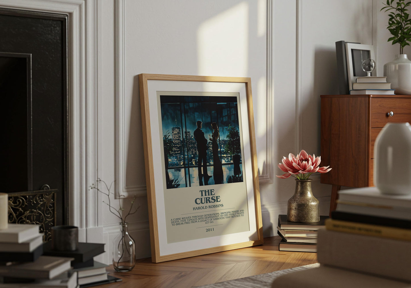 The Curse by Harold Robbins | Descriptive Book Poster | Modern