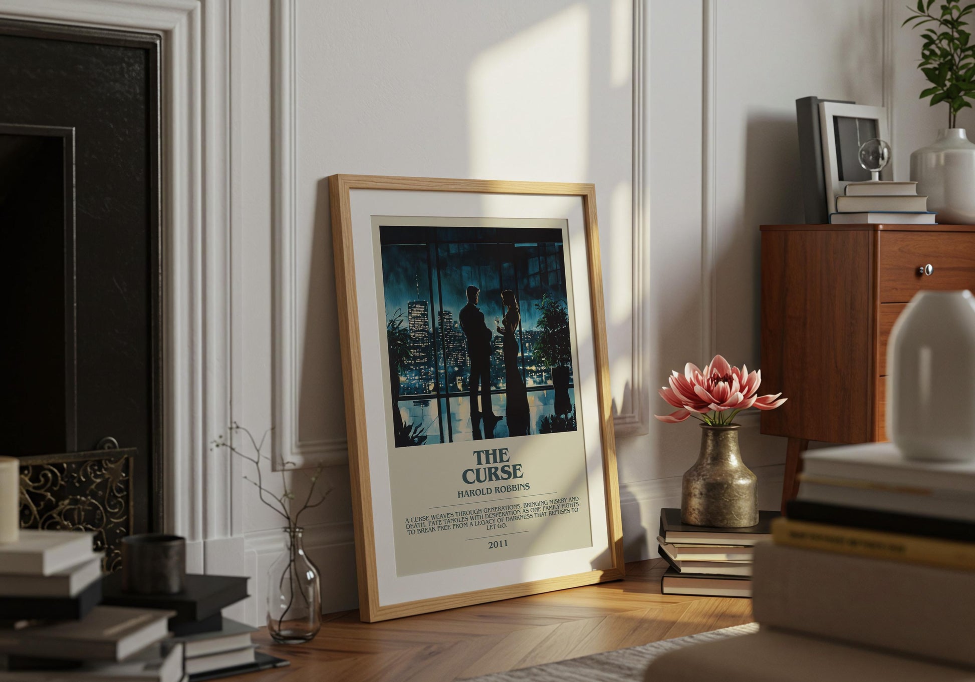 The Curse by Harold Robbins | Descriptive Book Poster | Modern