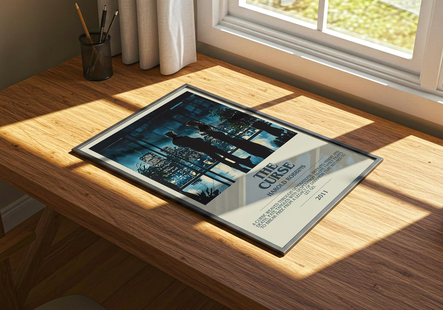 The Curse by Harold Robbins | Descriptive Book Poster | Modern