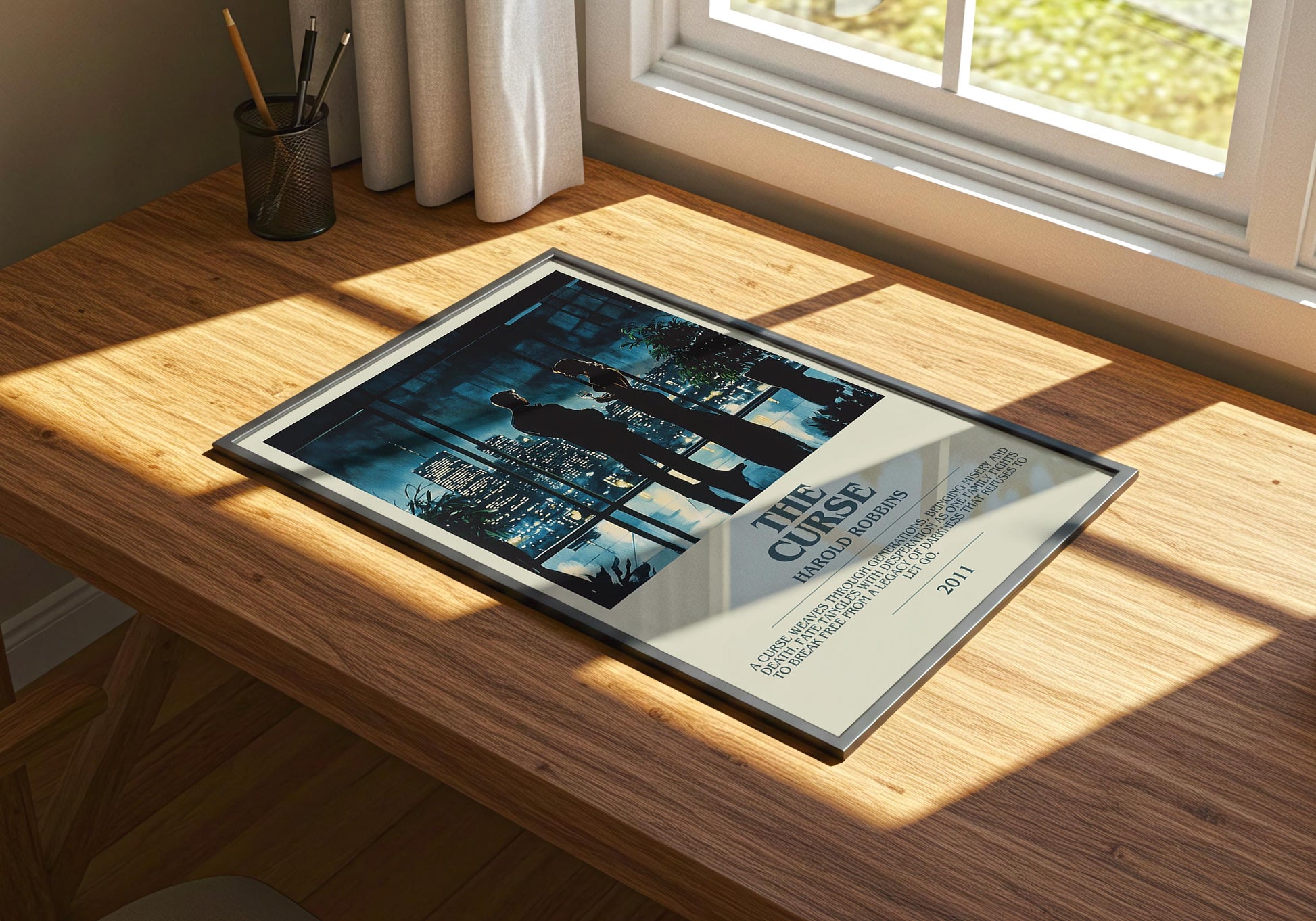 The Curse by Harold Robbins | Descriptive Book Poster | Modern