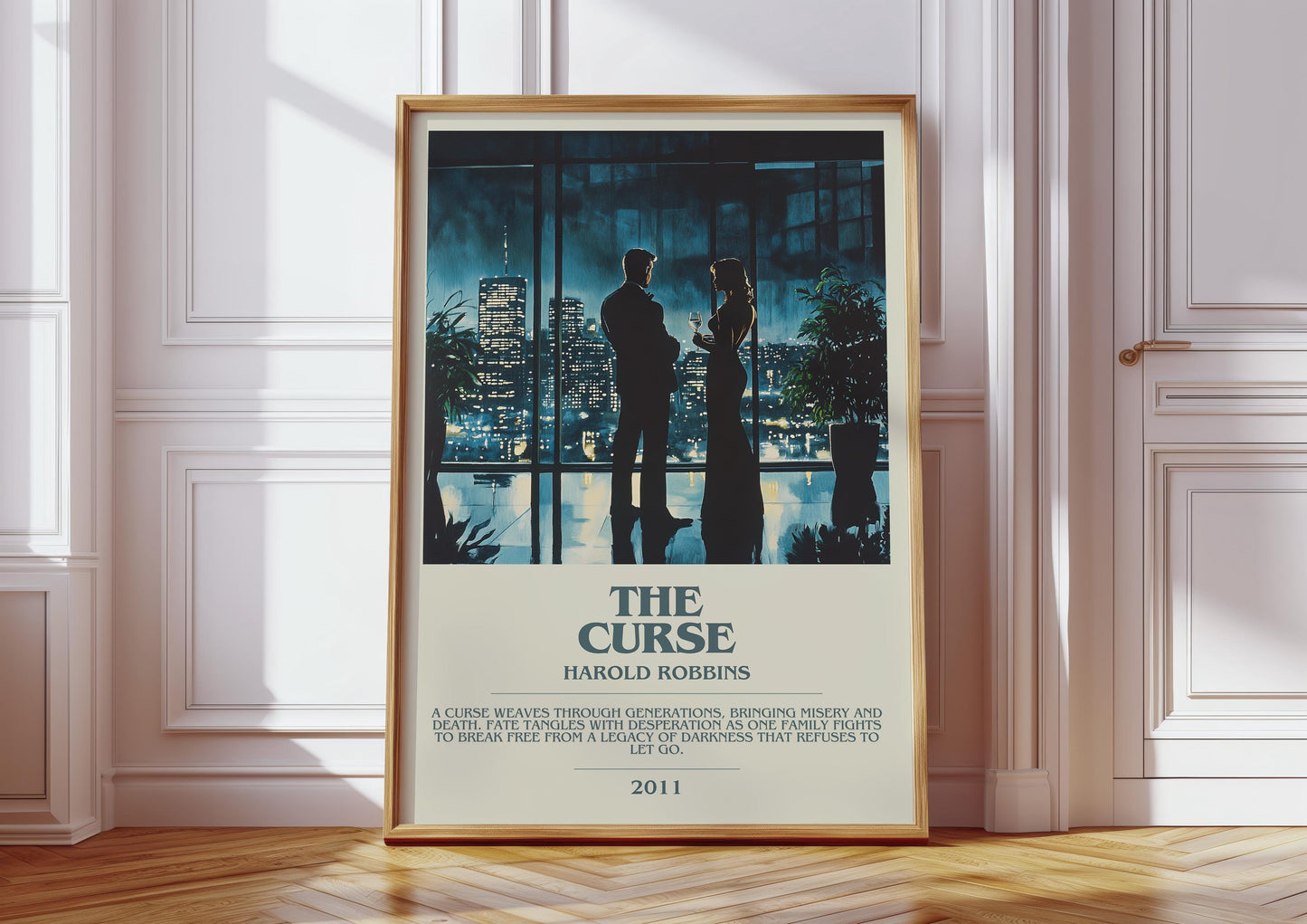 The Curse by Harold Robbins | Descriptive Book Poster | Modern