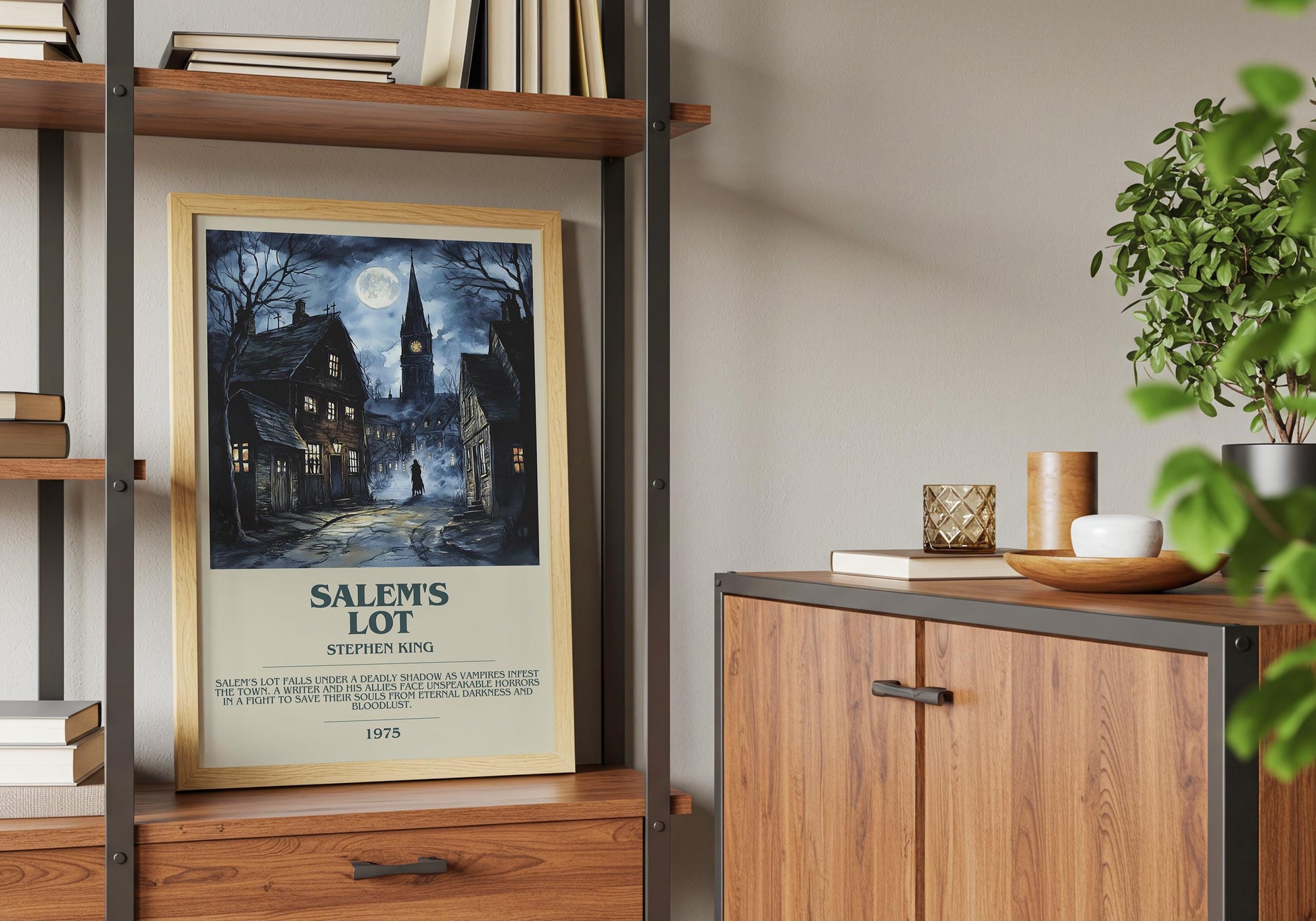 Salem's Lot by Stephen King | Descriptive Book Poster | Modern