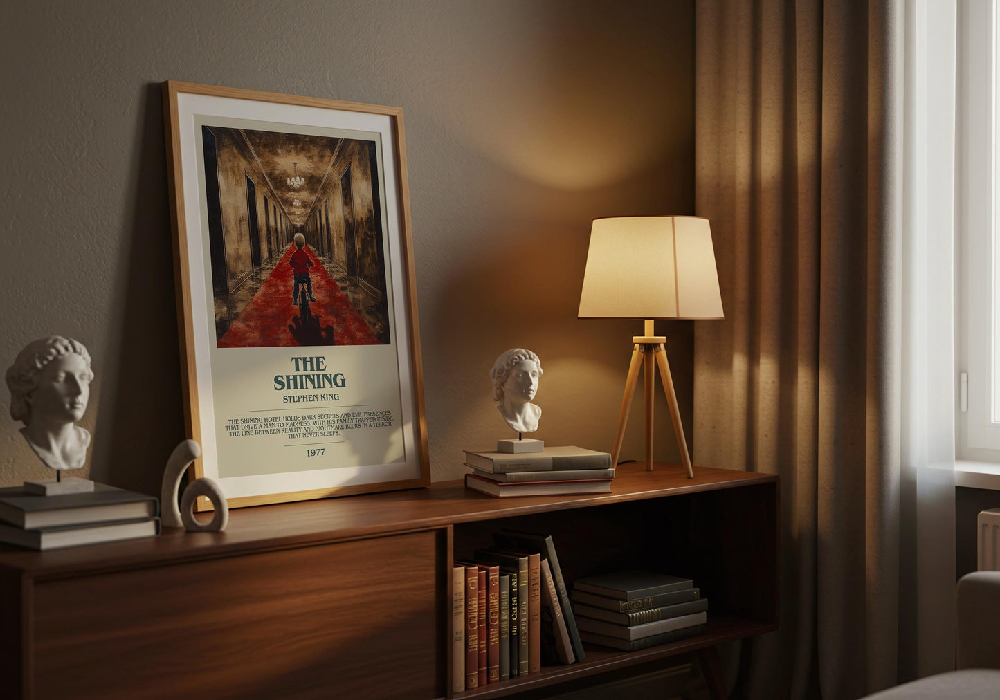 The Shining by Stephen King | Descriptive Book Poster | Modern