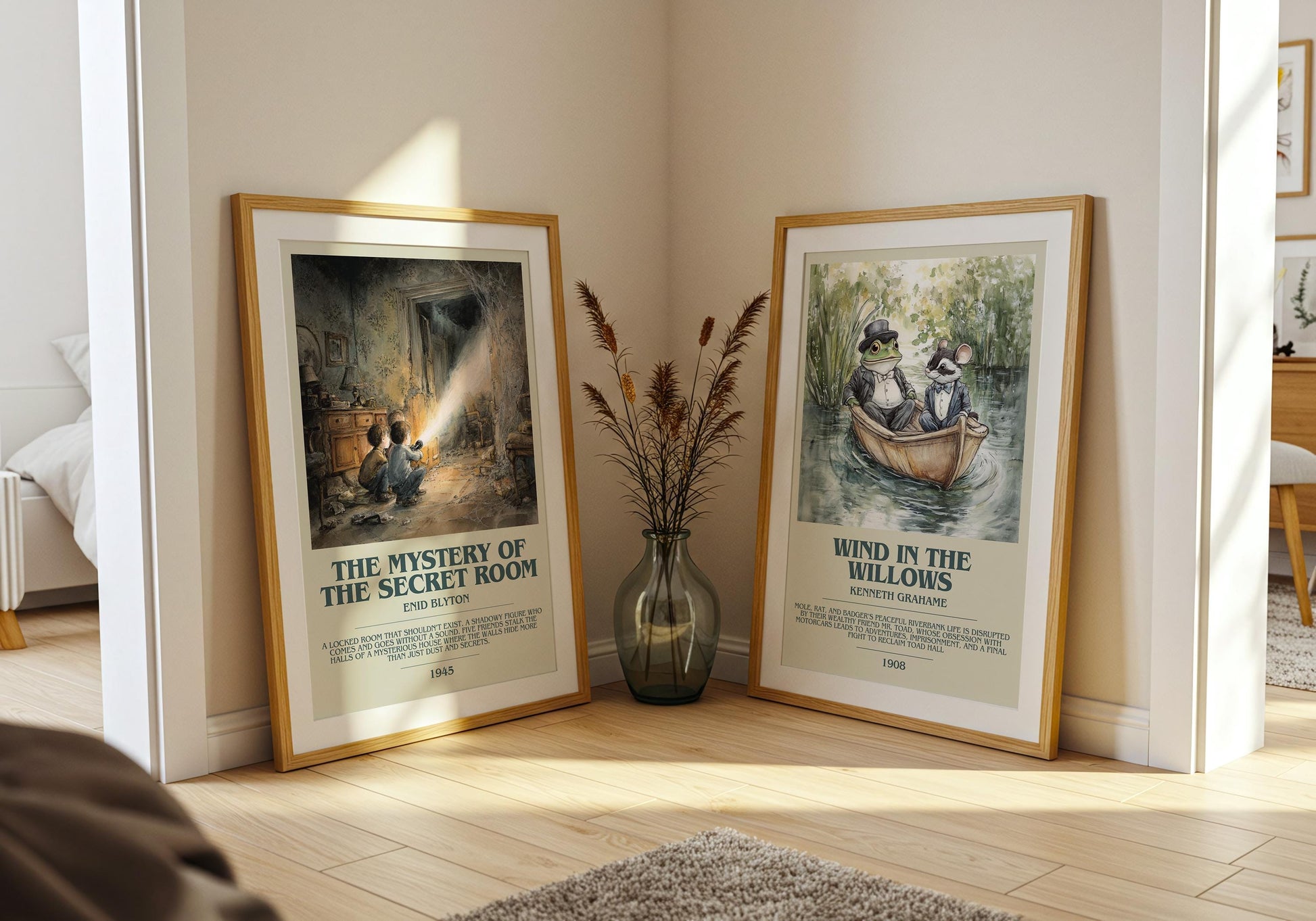 The Mystery Of The Secret Room by Enid Blyton | Descriptive Book Poster | Modern