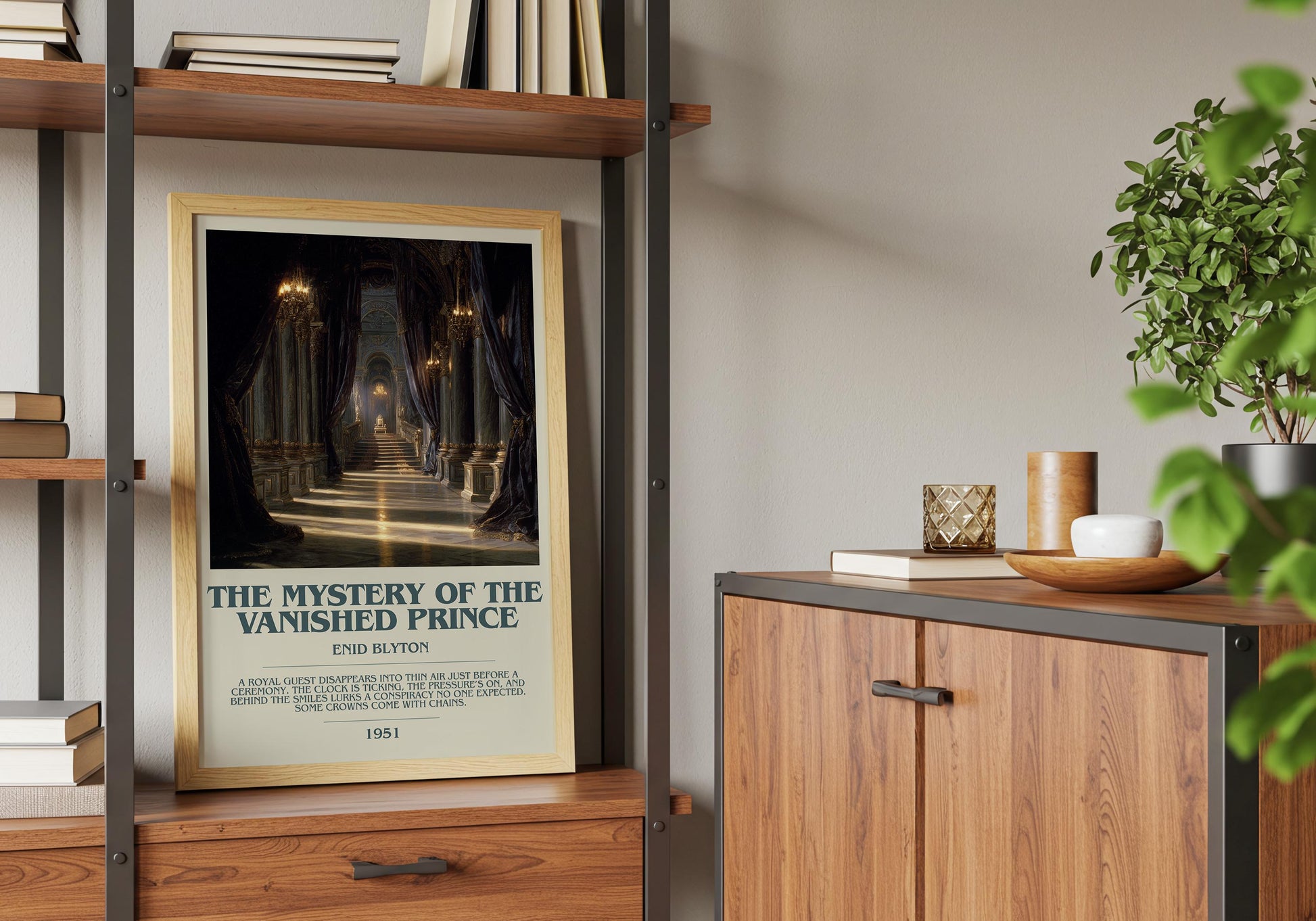 The Mystery Of The Vanished Thief by Enid Blyton | Descriptive Book Poster | Modern